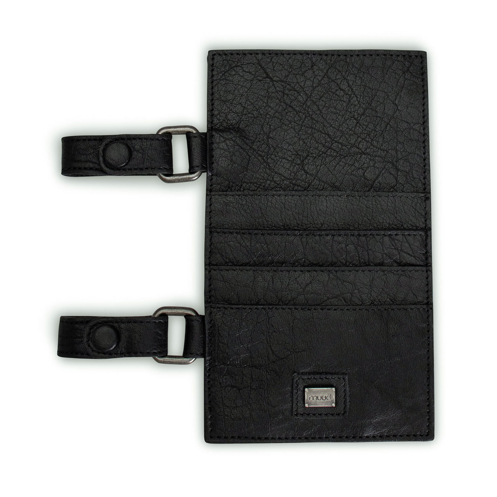 MUUD QB-4624 Carita F Handgemaakte leren etui small 21 x 12 cm - kleur Black