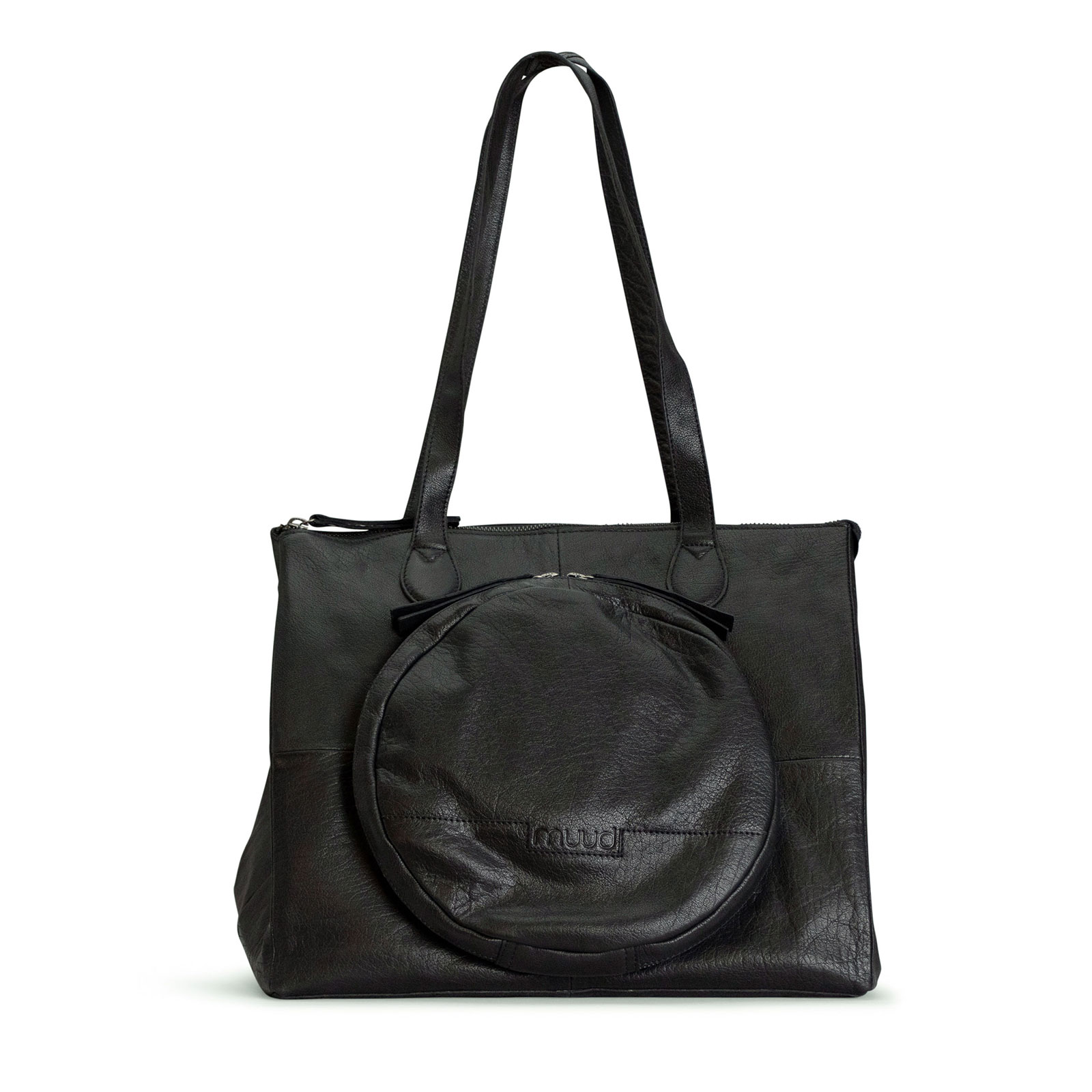 MUUD QB-4630R3 Fro Handgemaakte leren tas - kleur Black