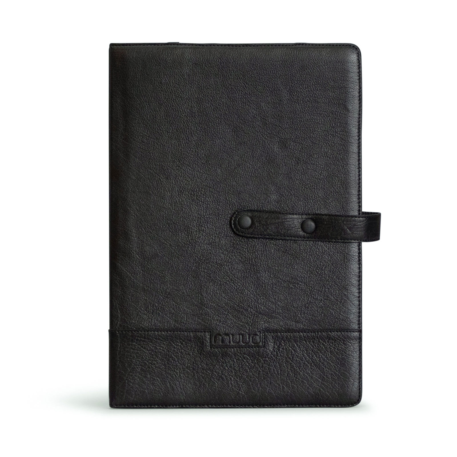 MUUD QB-4631R2 Fiola Handgemaakte leren opbergmap voor patronen - kleur Black