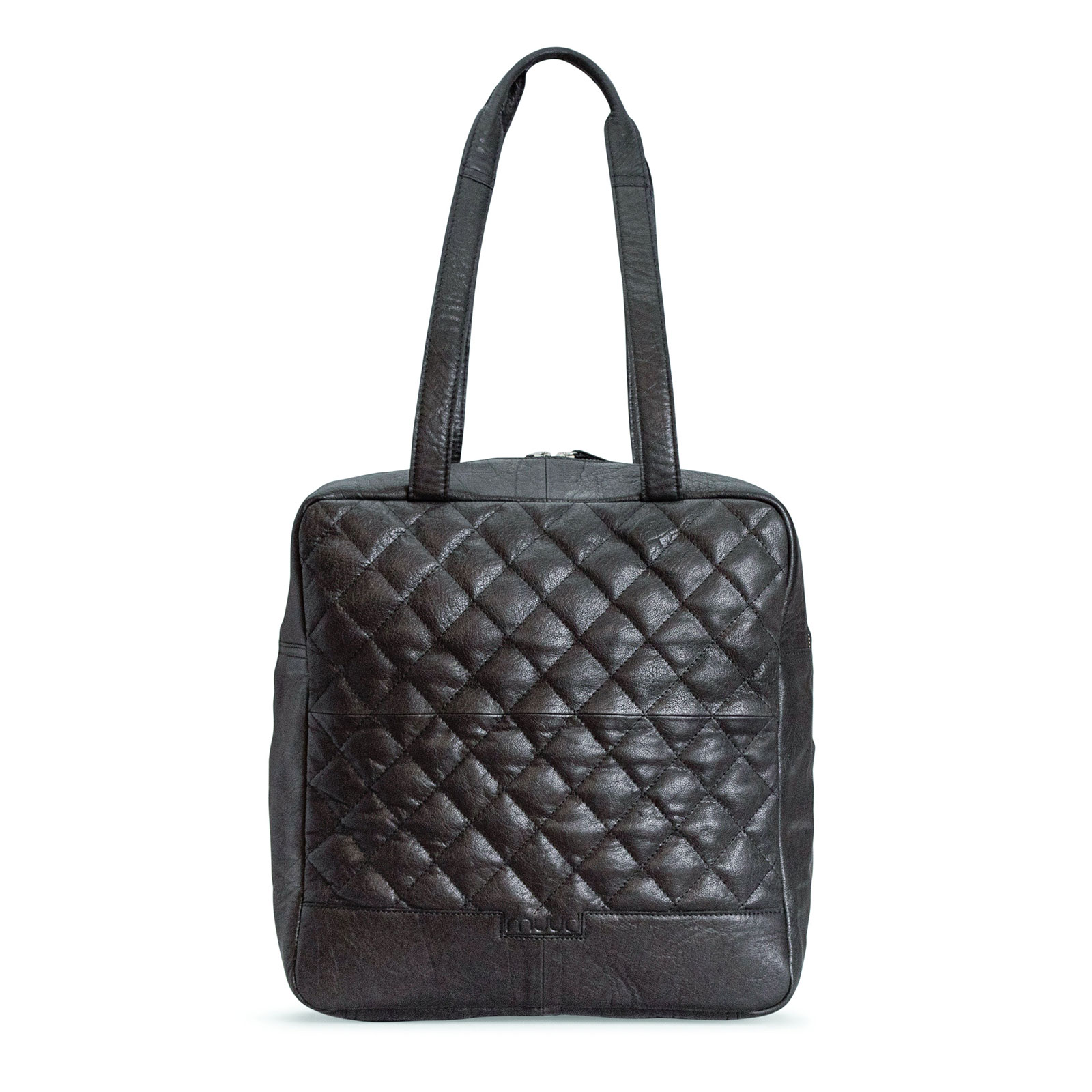 MUUD QB-4638 Fauna Handgemaakte leren rugtas - kleur Black