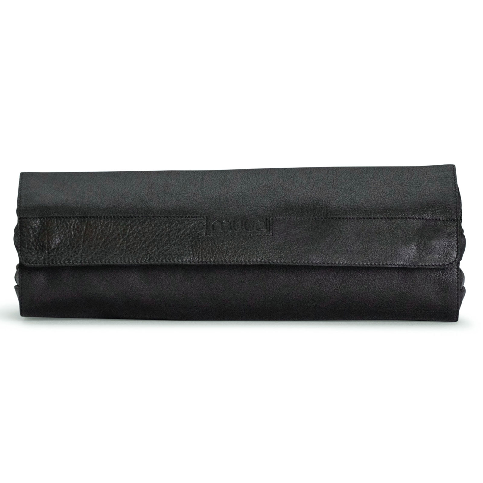 MUUD QB-4642 Frankie Handgemaakte leren etui - kleur Black