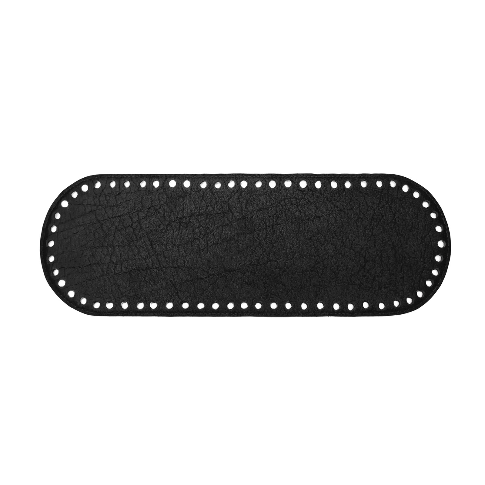 MUUD QB-4712 Gemma - Ronde leren tassenbodem voor handgemaakte tassen 10x29cm - kleur Black