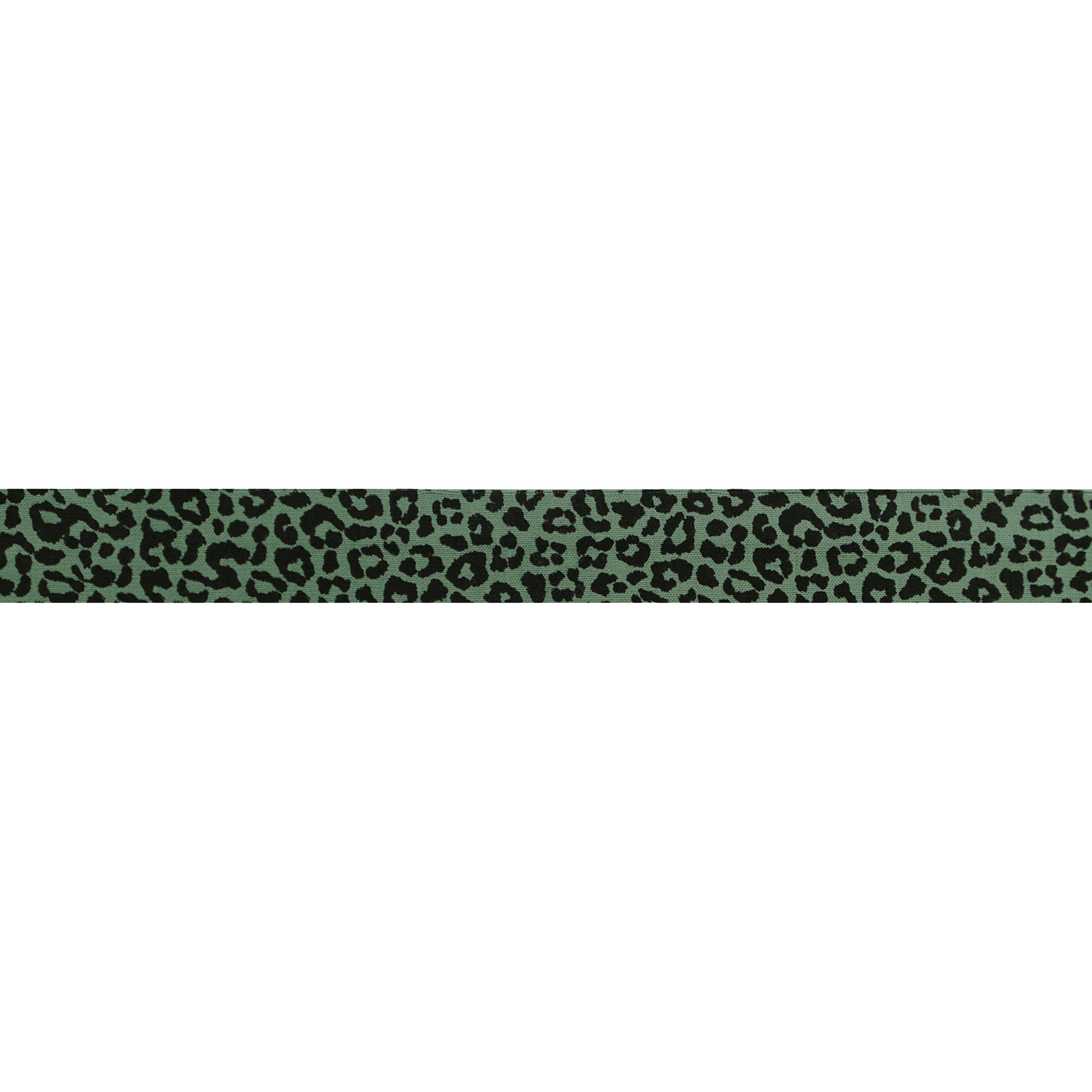 Oaki Doki 739ZB Tricot de Luxe Panter 20 mm 3 meter 94% viscose 6% elasthan - Kleur 3001