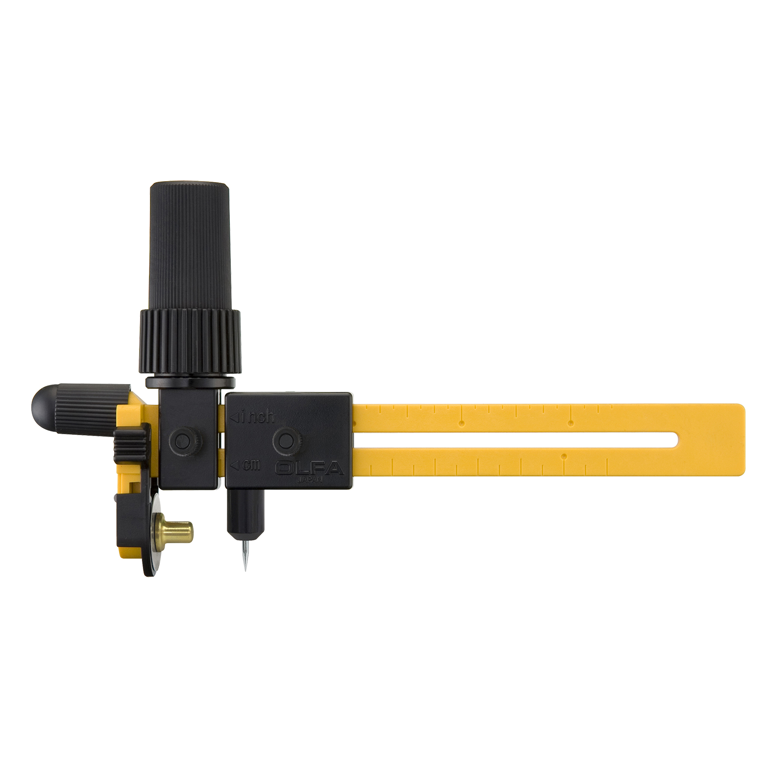 OLFA CMP-3 Cirkelsnijder met 18 mm roterend mes voor stoffen en vilt - Kaart