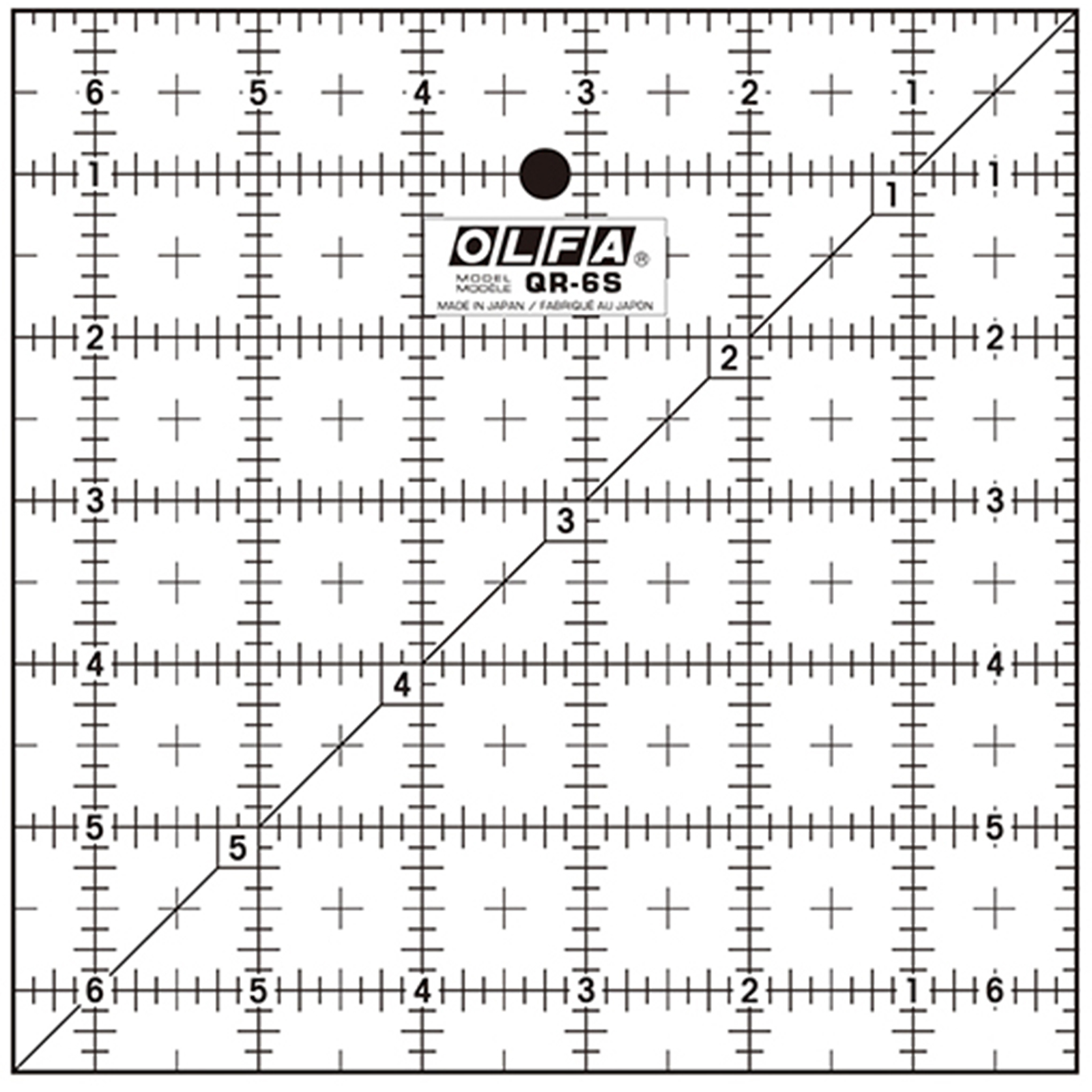 OLFA QR-6S Quiltliniaal 6.5 x 6.5 inch - STUK