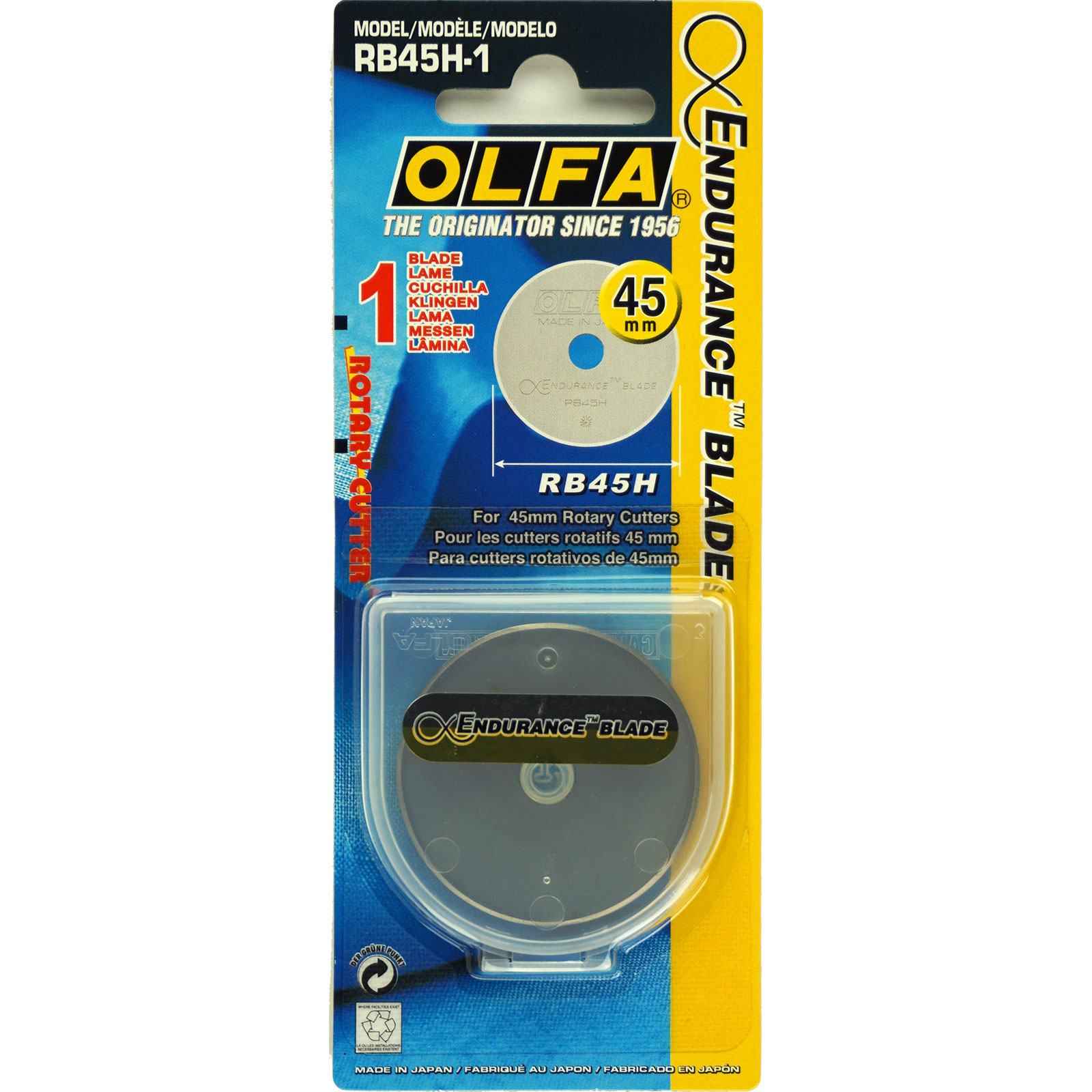 OLFA RB45-H Reservemes 45mm Endurance (= duurzaam), 1 stuk - Kaart