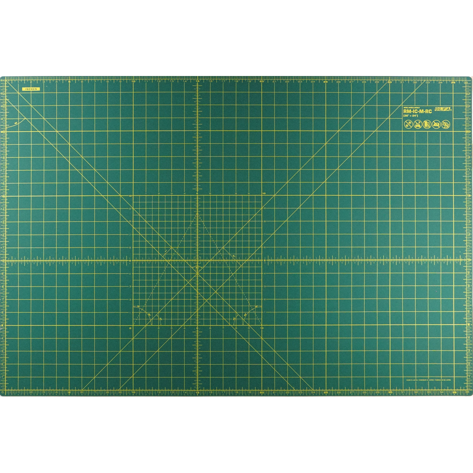 OLFA RM-IC-M-RC Rolsnijmat dubbelzijdig inch/cm 90 x 60cm x 1,5mm - Kaart