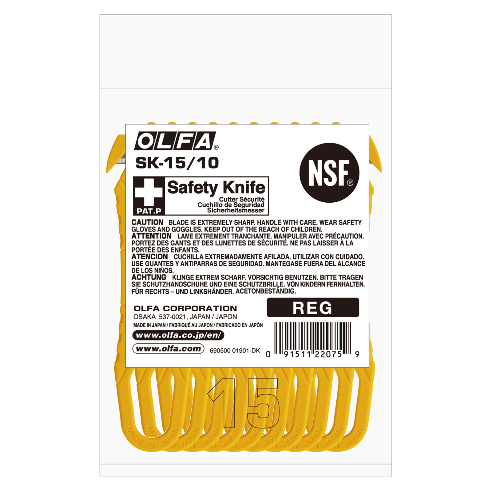 OLFA SK-15/10Veiligheidsmes - Kaart