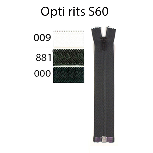 Opti 2624 S60 spiraalrits 6mm deelbaar 170 cm onverpakt - Kleur 000