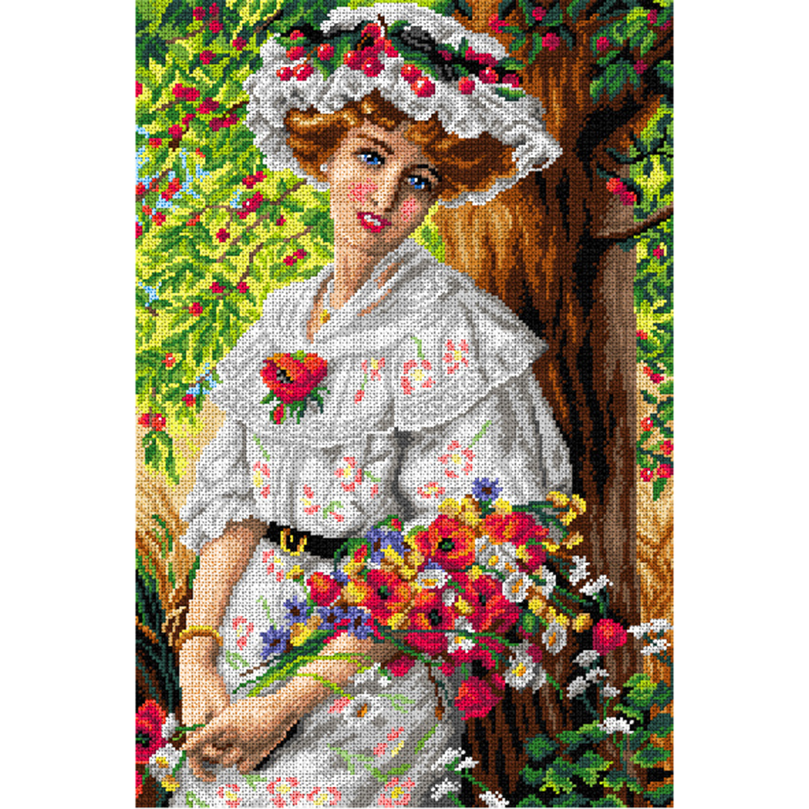 Orchidea 2963Q Stramien voorbedrukt Onder de - STUK