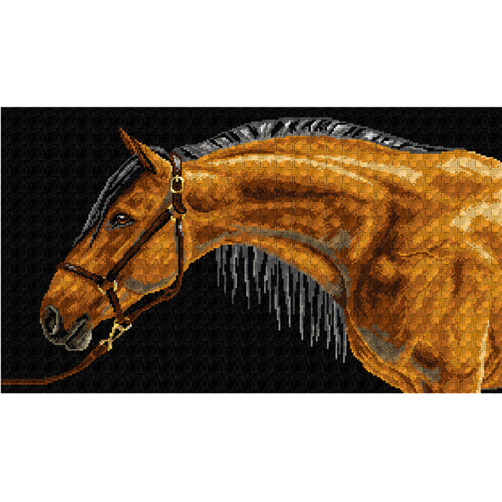 Orchidea 2964R Stramien voorbedrukt paard 40 x 70 cm - STUK