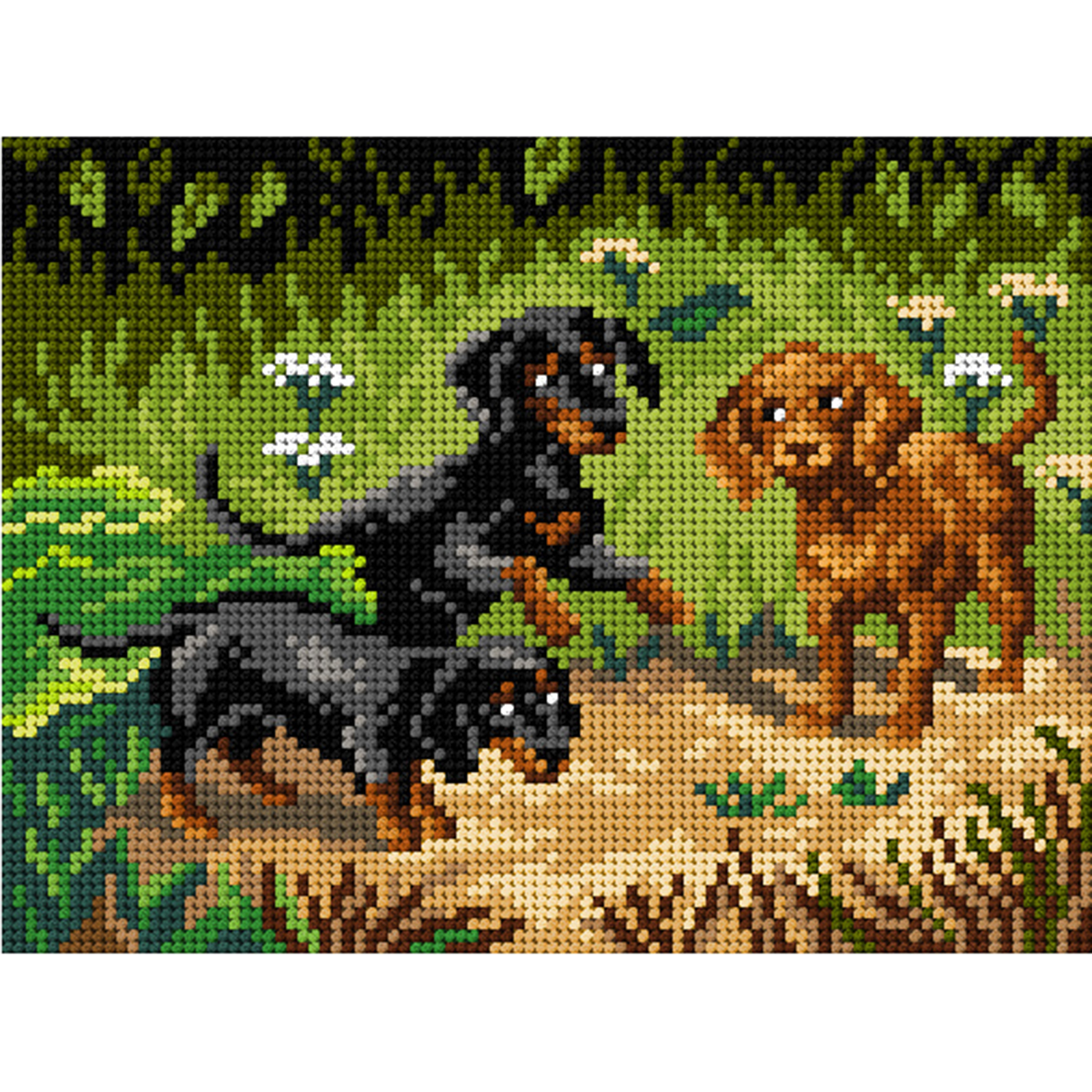 Orchidea 2965F Stramien voorbedrukt Tekkels 18 x 24 cm - STUK