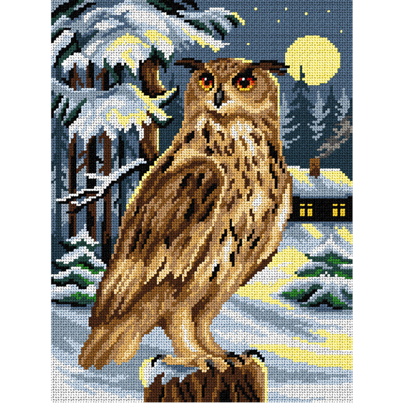 Orchidea 2977J Stramien voorbedrukt Night Hunting - STUK