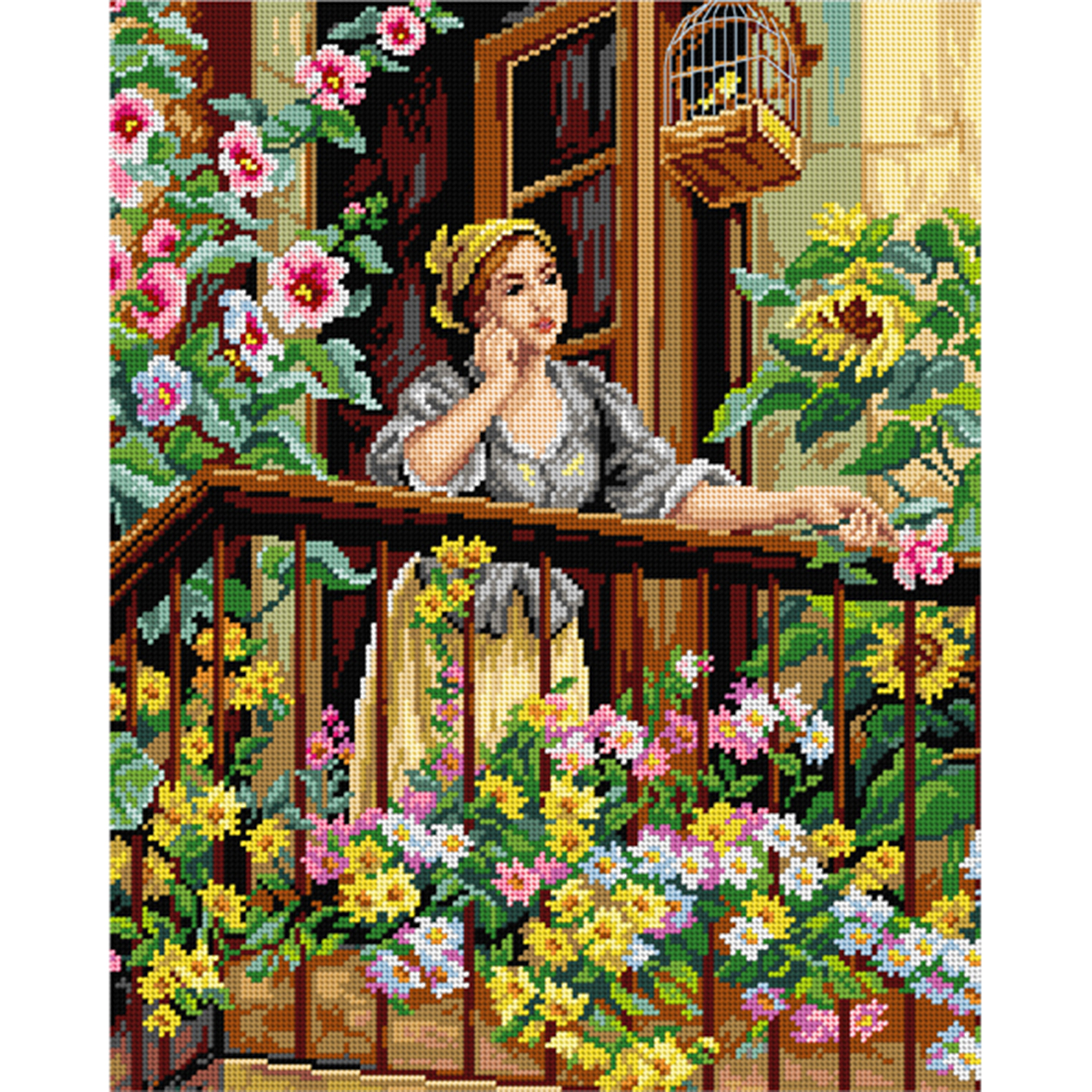 Orchidea 2979M Stramien voorbedrukt Een Peinzend - STUK