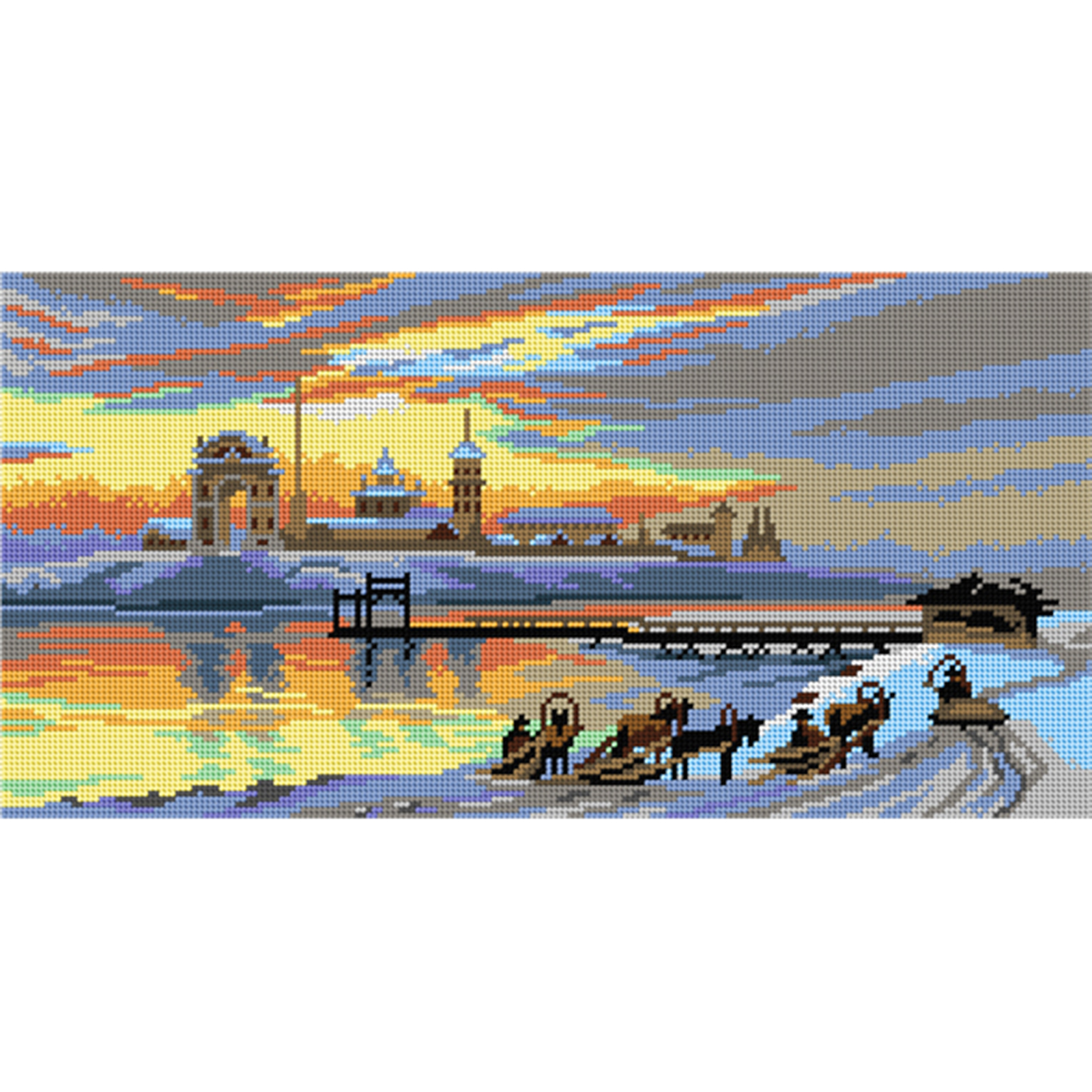 Orchidea 2984J Stramien voorbedrukt de Angara - STUK