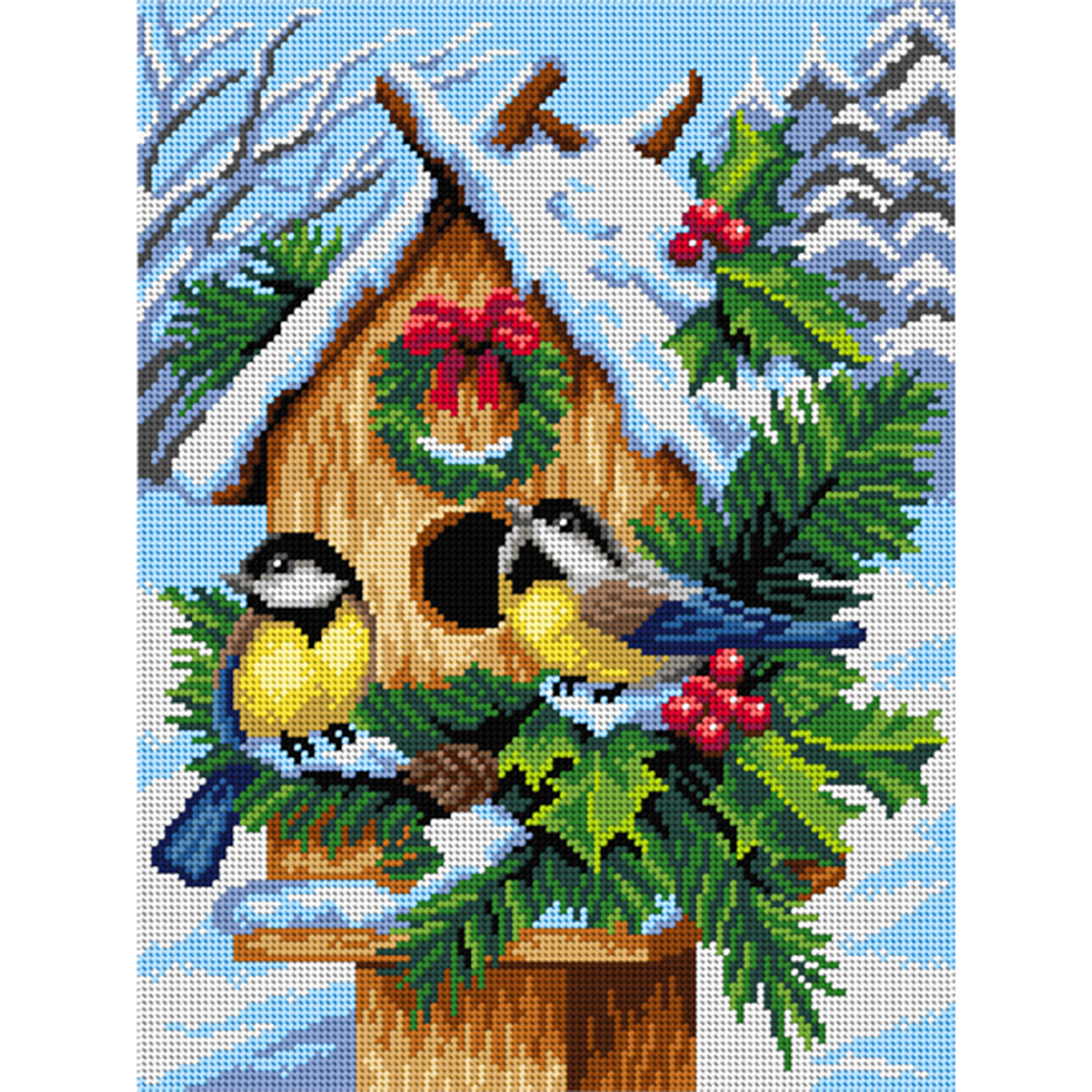 Orchidea 2994J Stramien voorbedrukt Tits - STUK