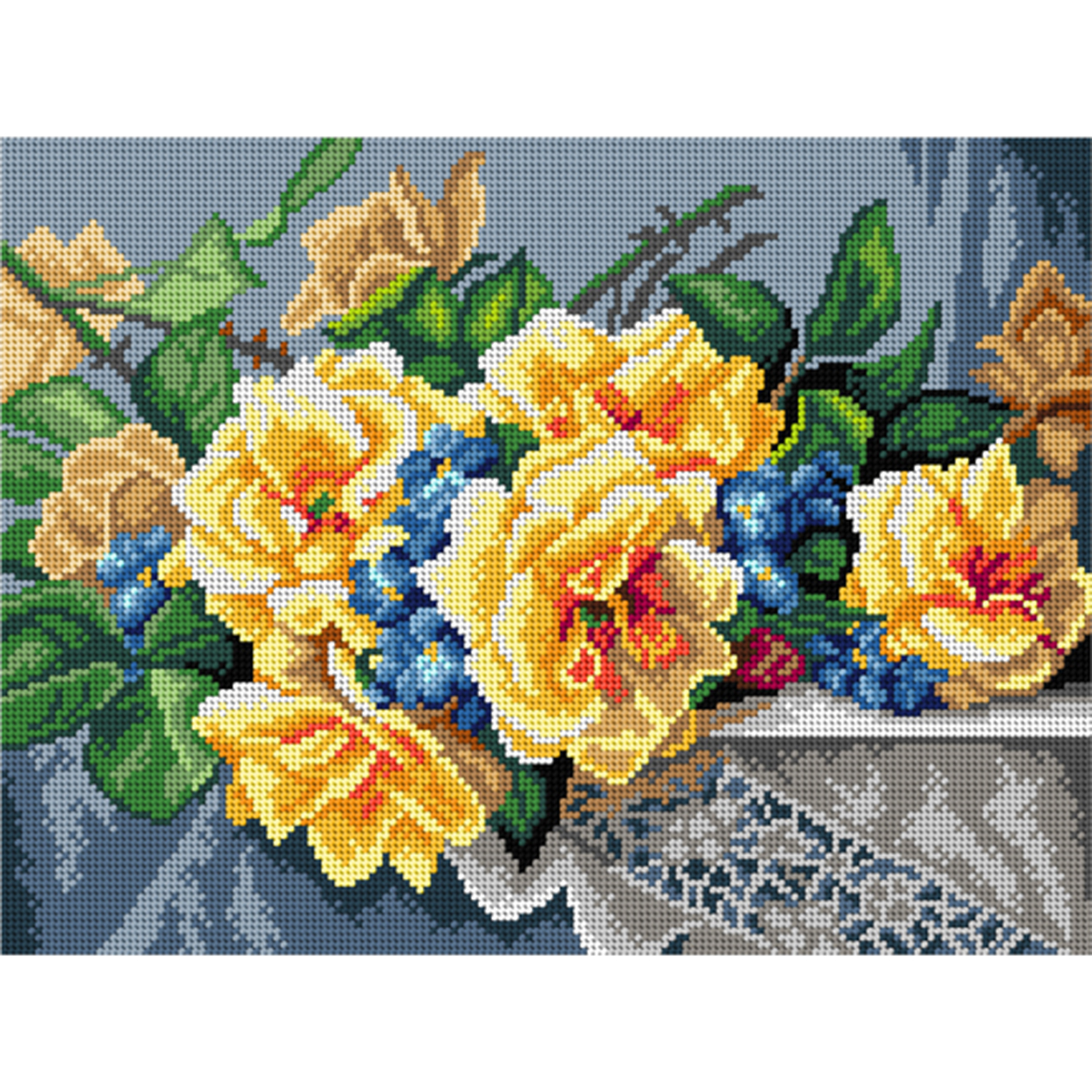 Orchidea 2997J Stramien voorbedrukt Roses - STUK