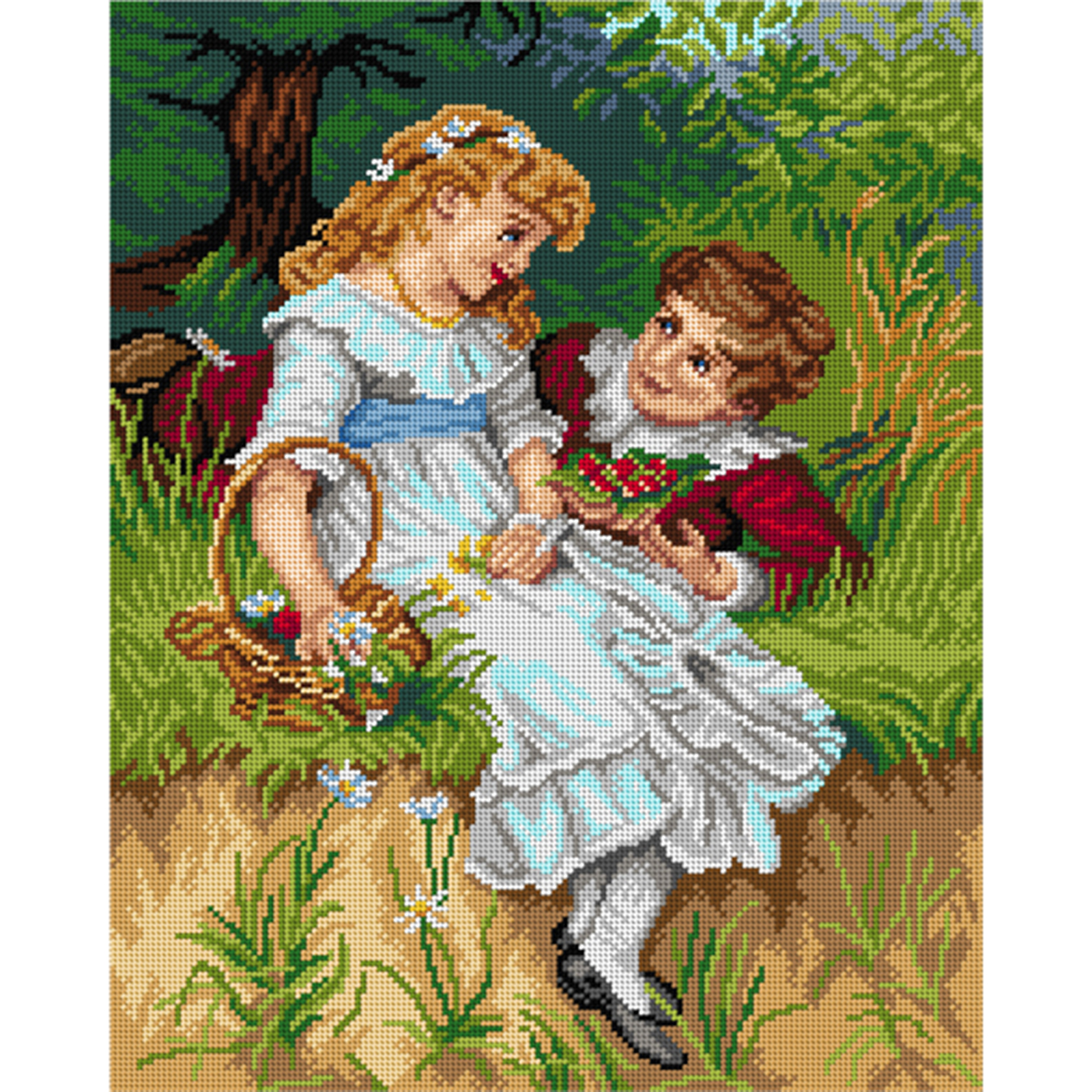 Orchidea 2998M Stramien voorbedrukt Sweethearts - STUK