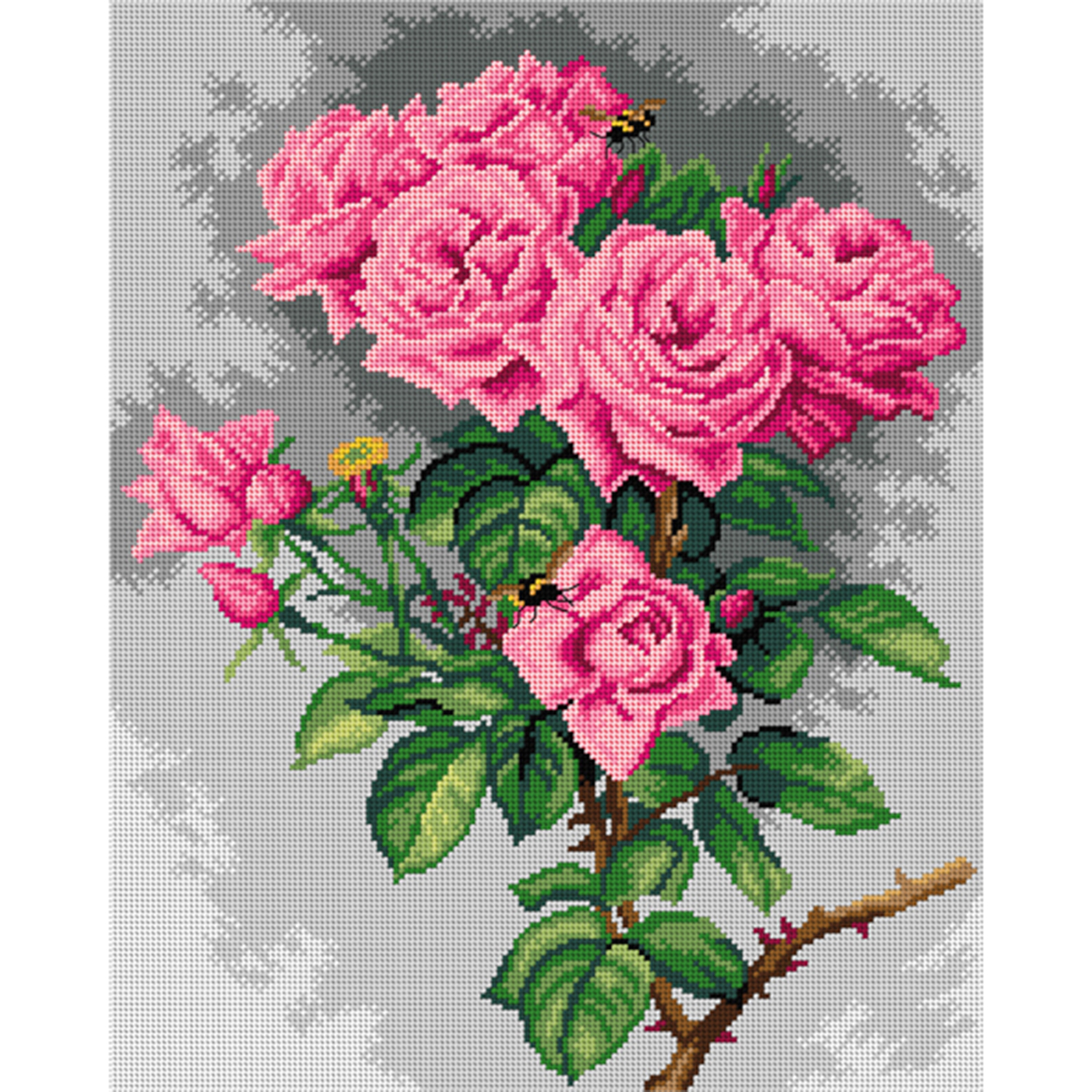 Orchidea 3003M Stramien voorbedrukt Roses - STUK