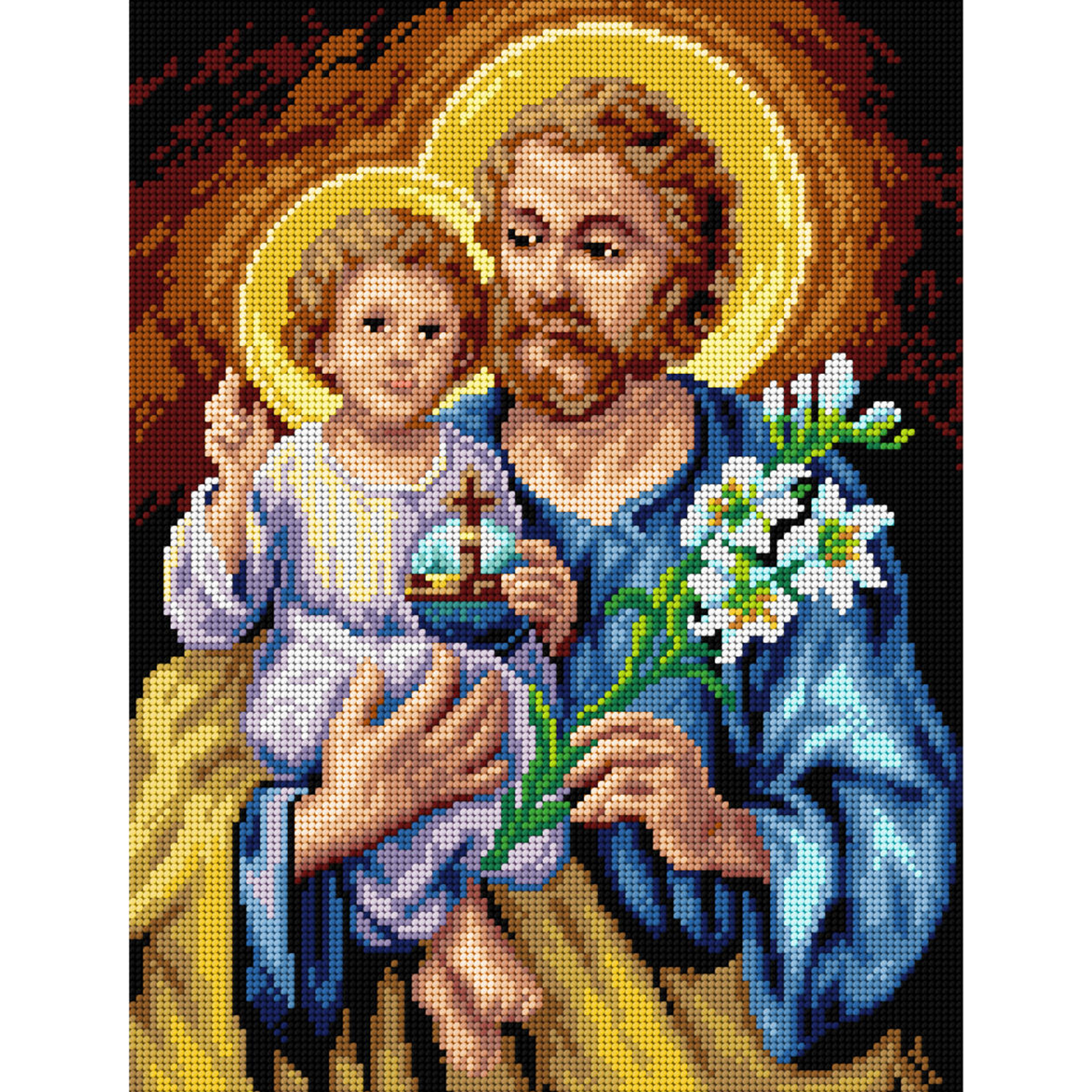 Orchidea 3043J Stramien voorbedrukt St.Joseph - STUK