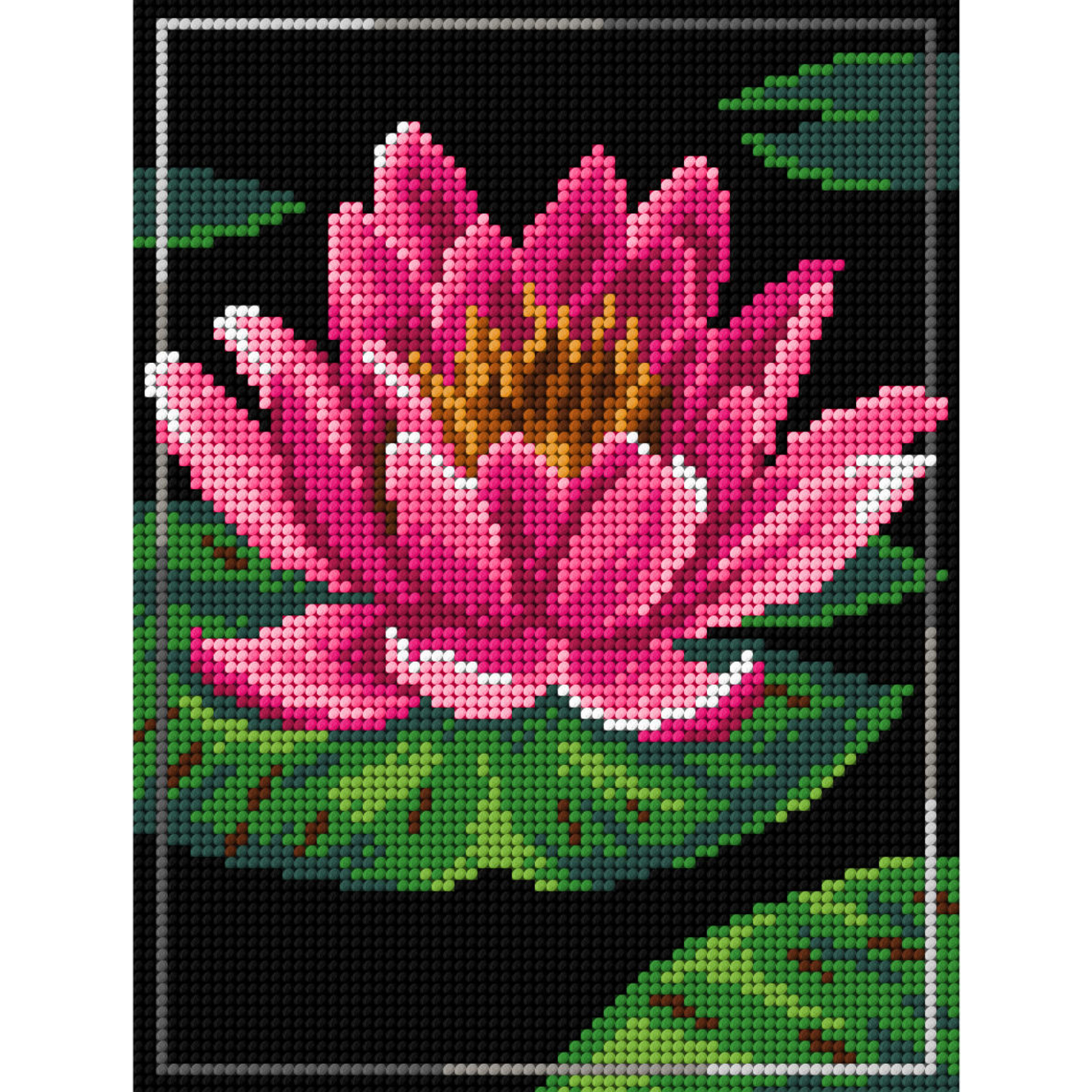 Orchidea 3053F Stramien voorbedrukt Nenuphar 18 x 24 cm - STUK