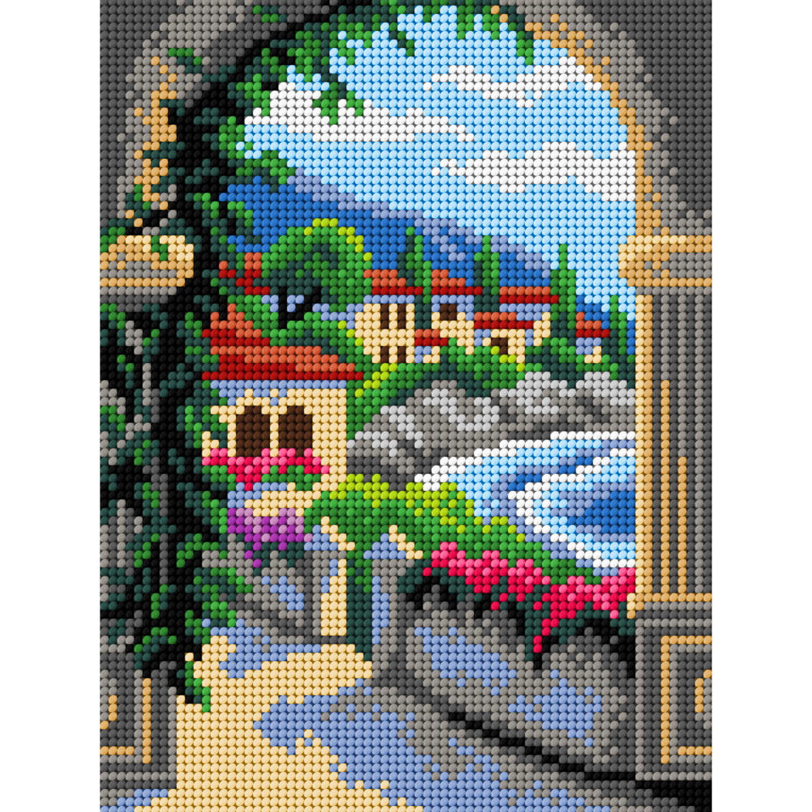 Orchidea 3070F Stramien voorbedrukt Vakantie van 18 x 24 cm - STUK