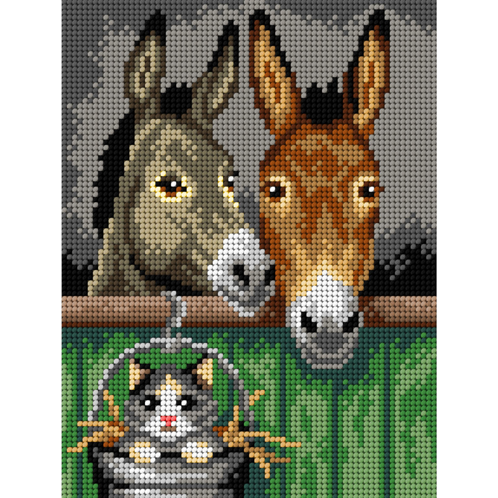 Orchidea 3071F Stramien voorbedrukt Boerenerf 18 x 24 cm - STUK