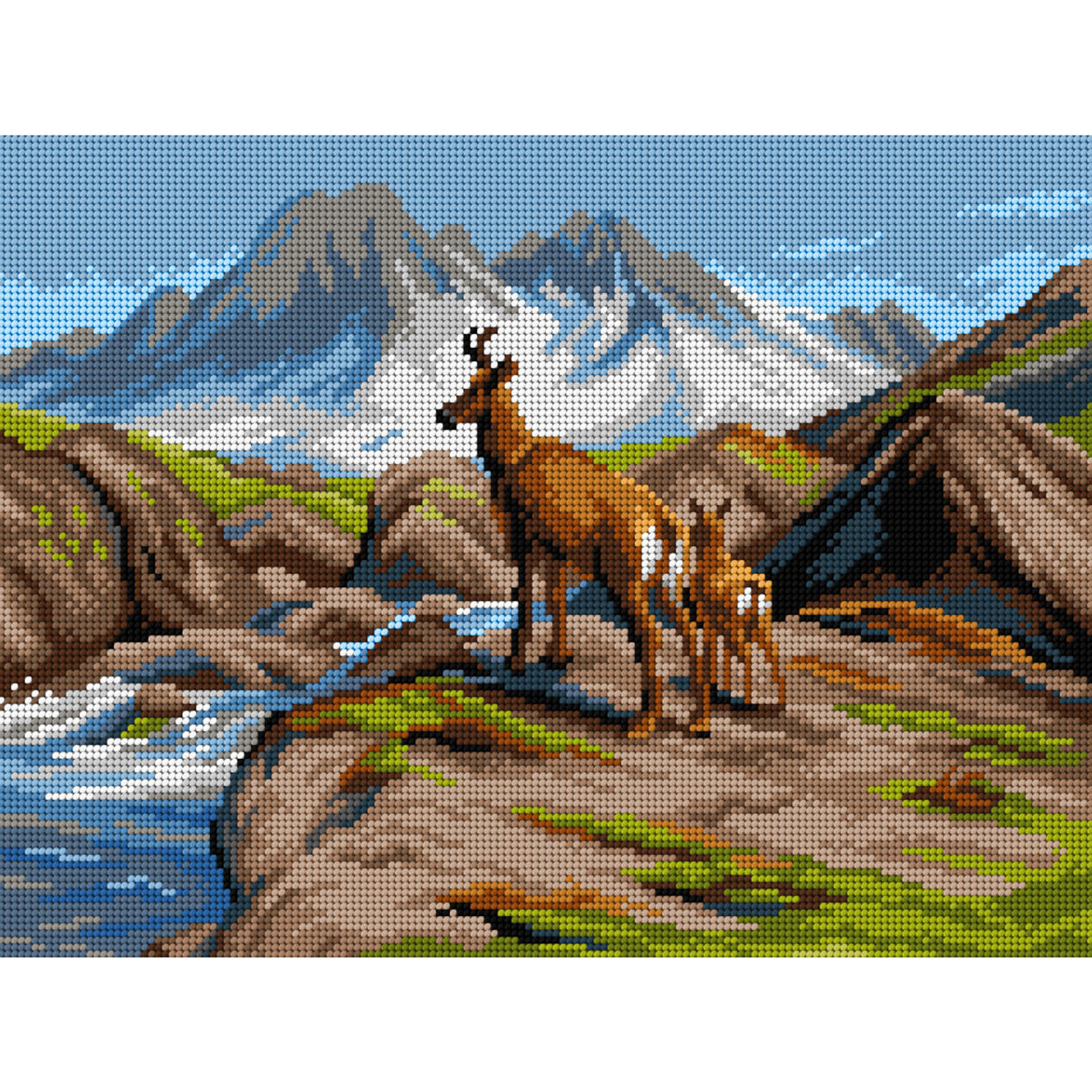 Orchidea 3079J Stramien voorbedrukt Chamois Moth - STUK