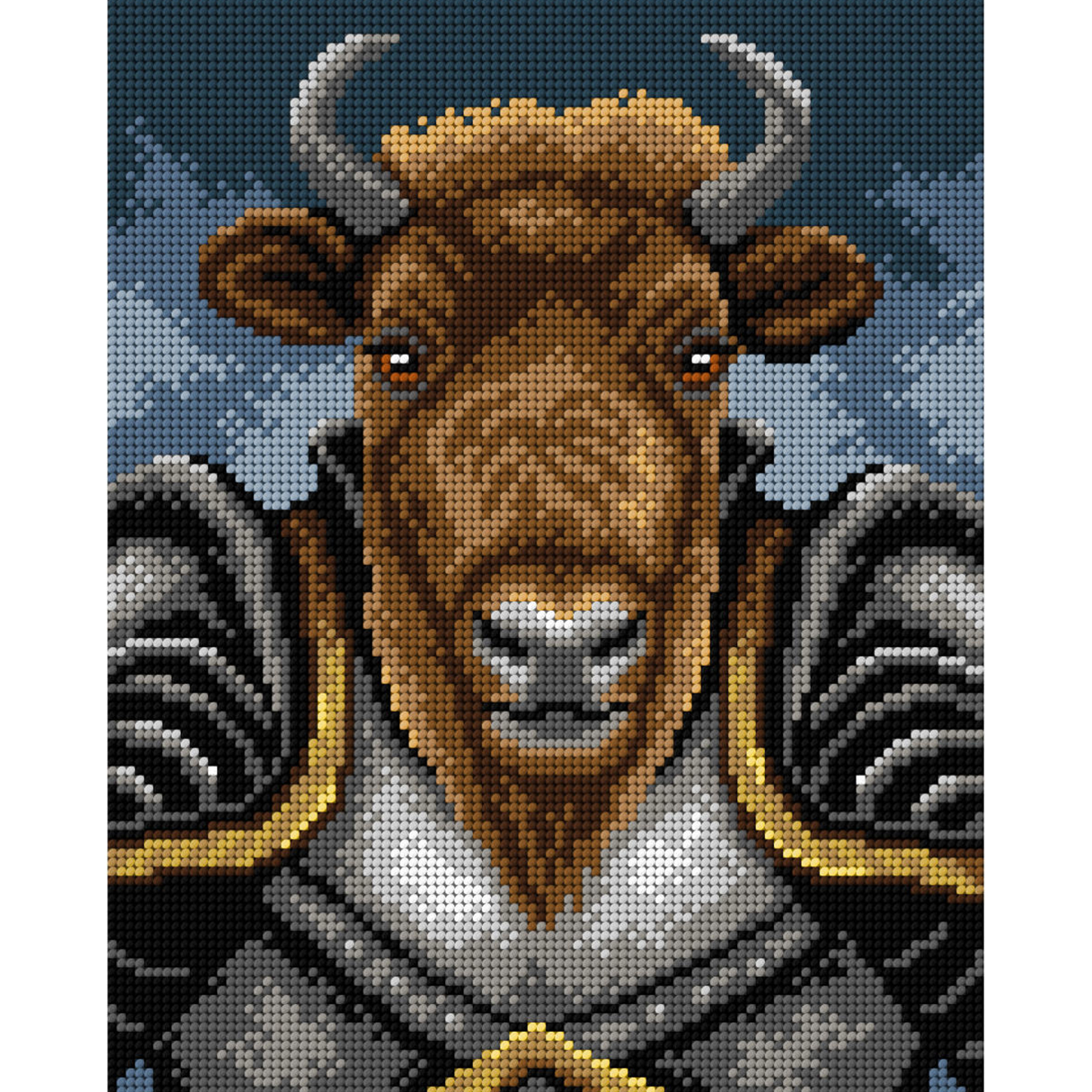 Orchidea 3084H Stramien voorbedrukt LordBison 24 x 30 cm - STUK