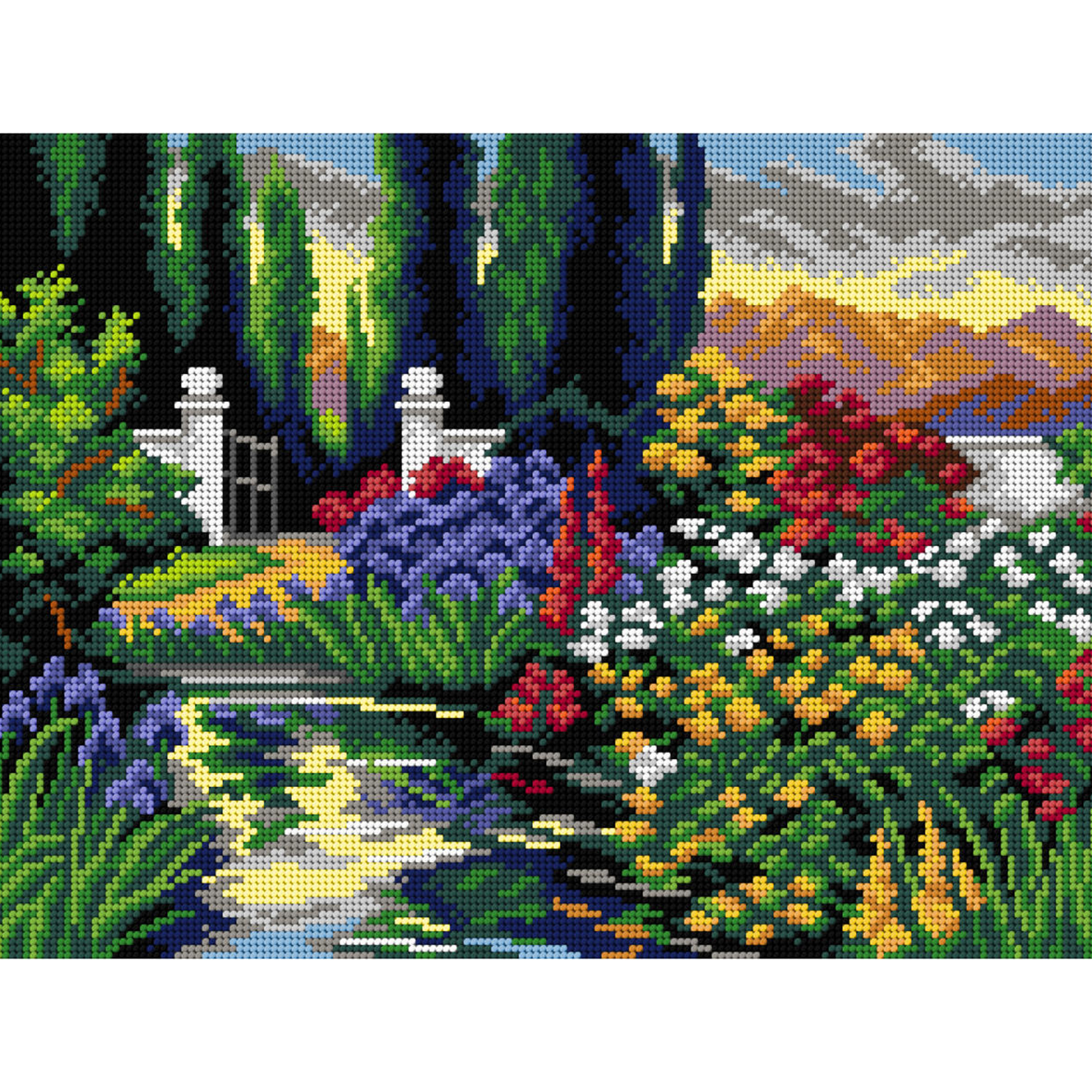 Orchidea 3110J Stramien voorbedrukt Tuin - STUK