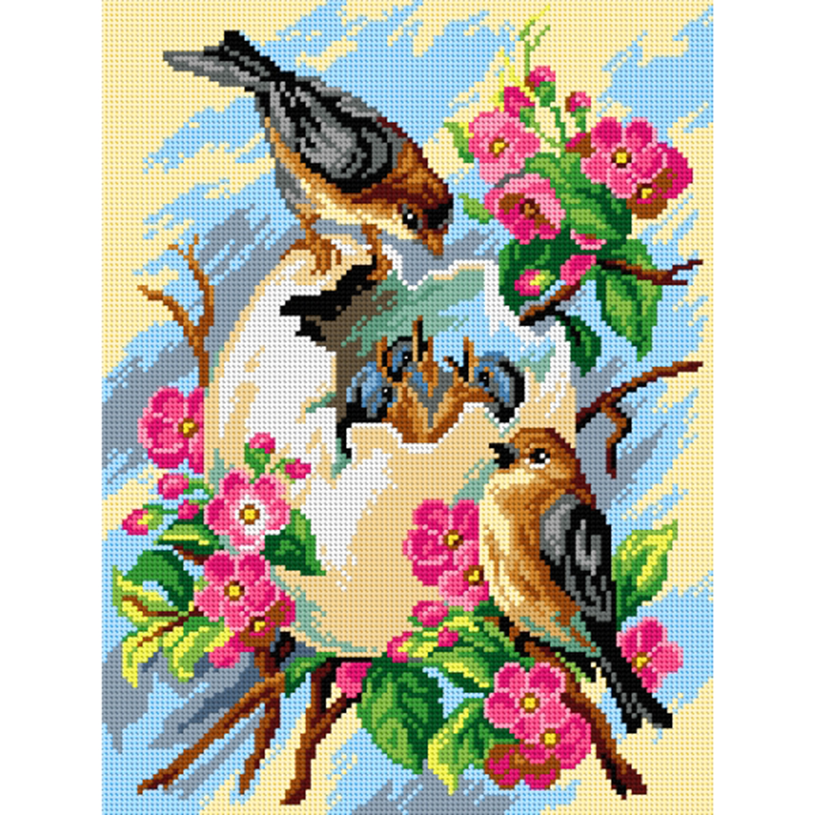 Orchidea 3124J Stramien voorbedrukt Het is lente - STUK