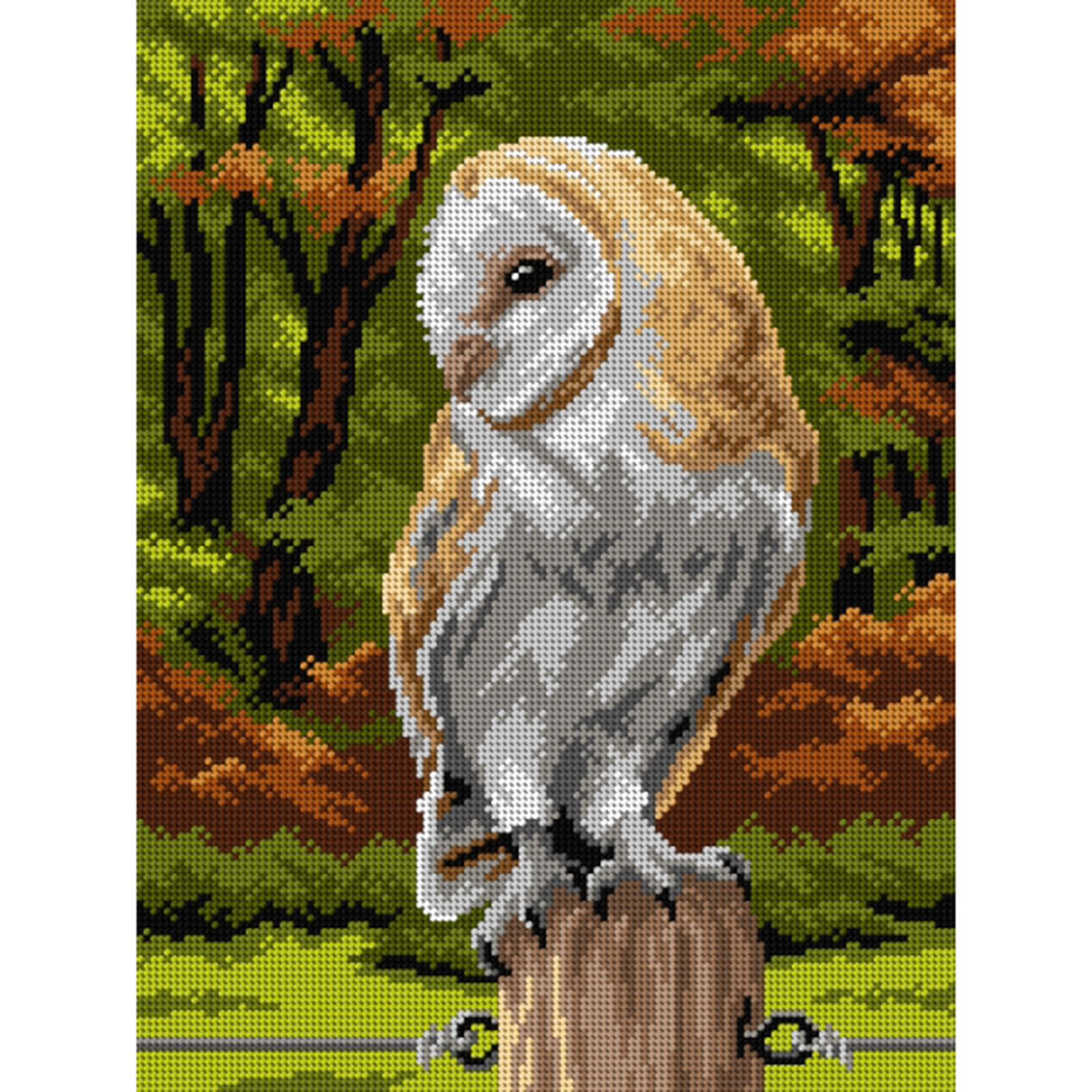 Orchidea 3131J Stramien voorbedrukt Barn Owl - STUK