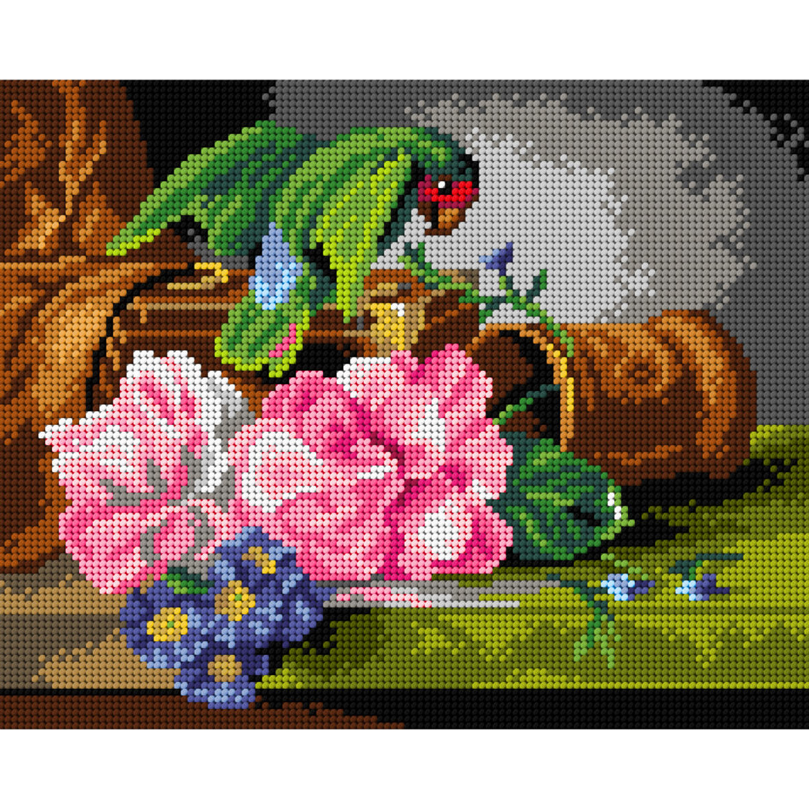 Orchidea 3134H Stramien voorbedrukt Stilllife 24 x 30 cm - STUK