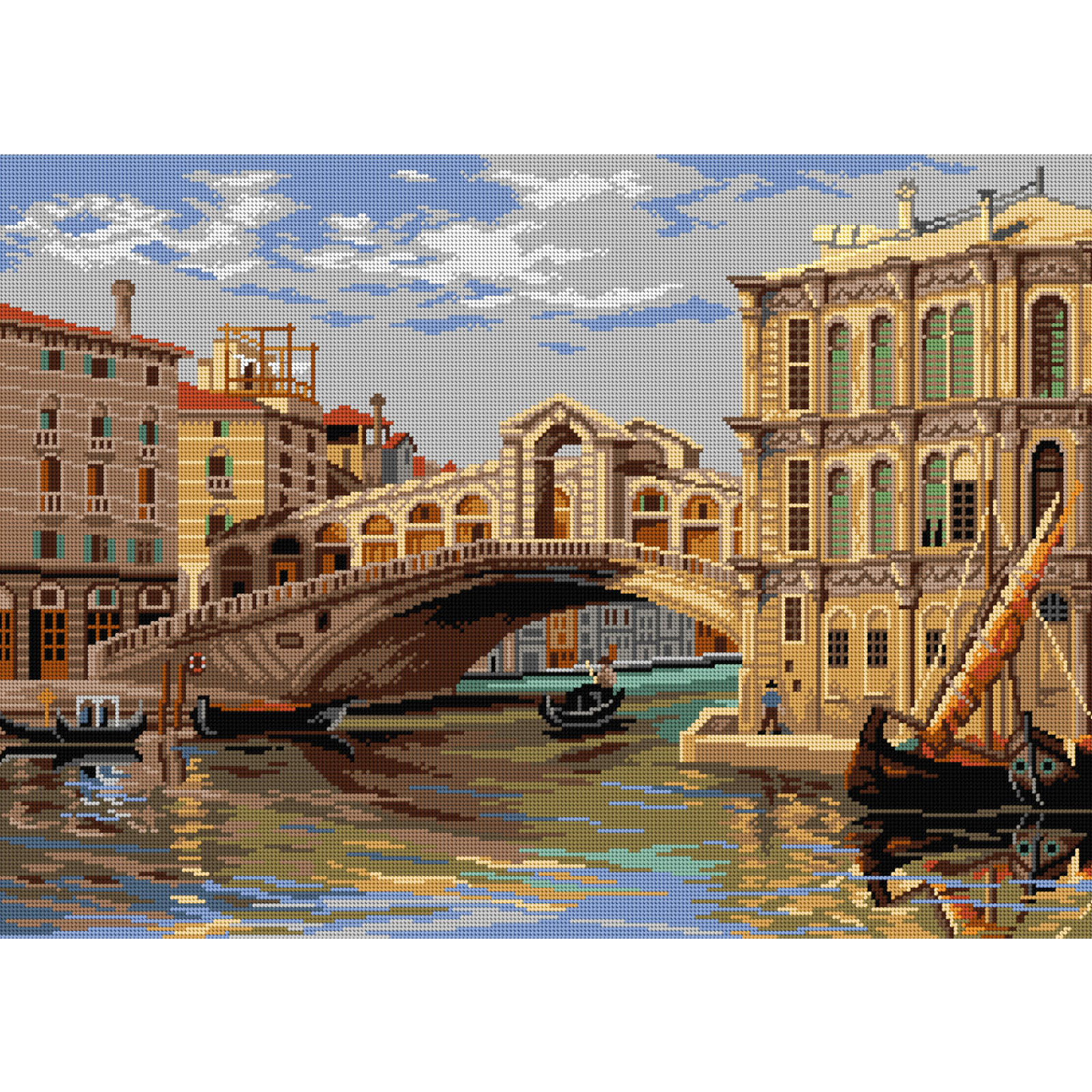 Orchidea 3135R Stramien voorbedrukt Rialtobrug - STUK