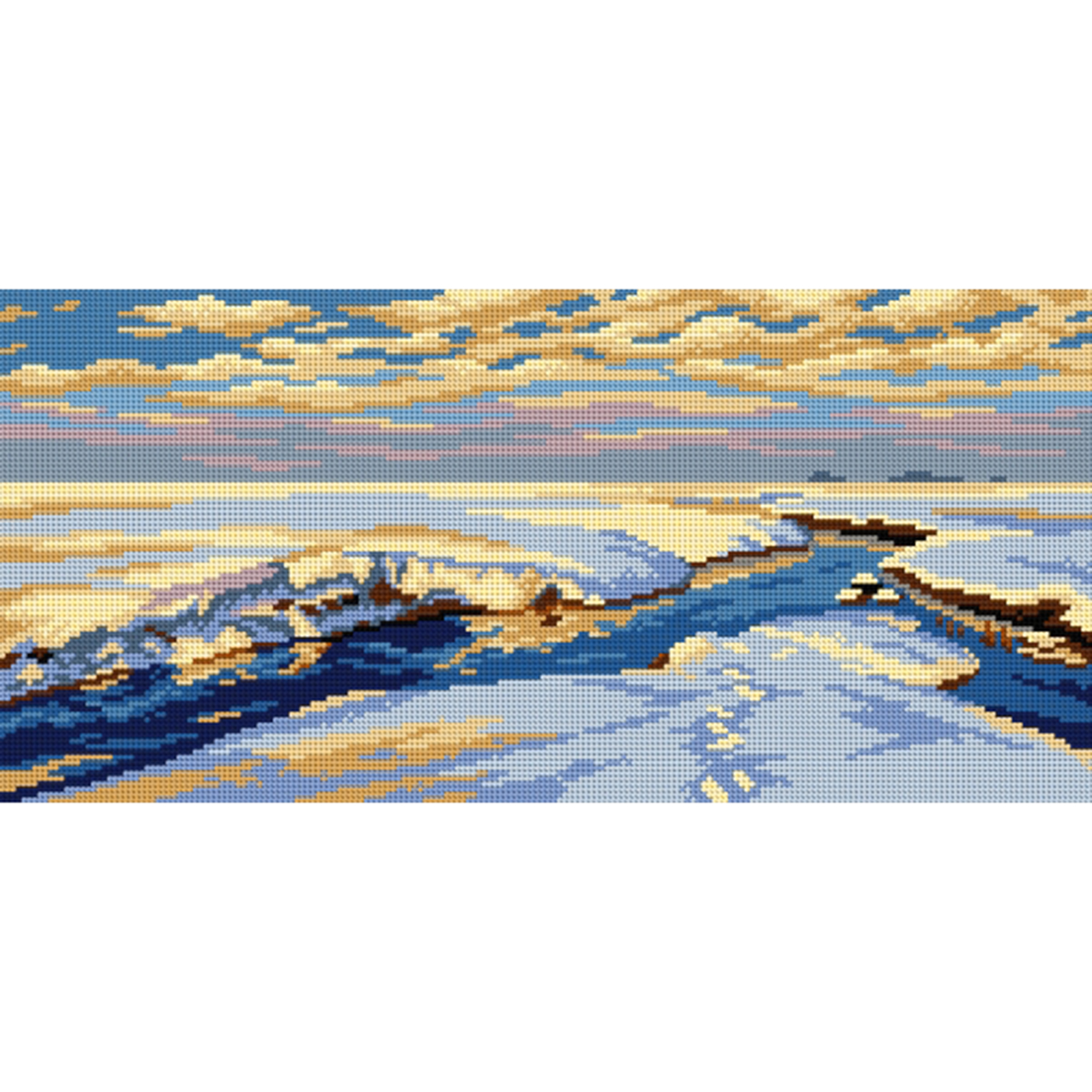 Orchidea 3156J Stramien voorbedrukt Winterlandschap - STUK