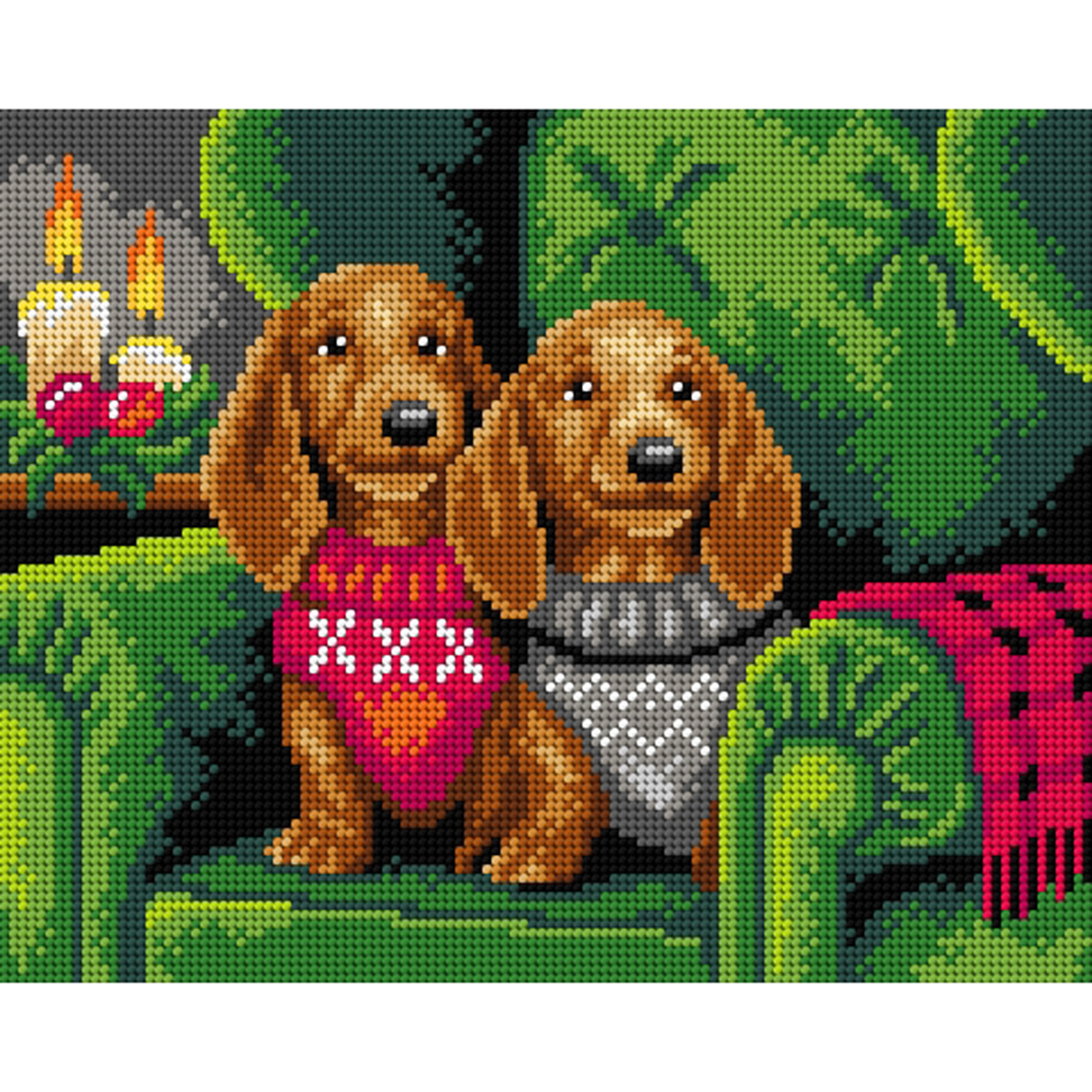 Orchidea 3167H Stramien voorbedrukt Wachten 24 x 30 cm - STUK