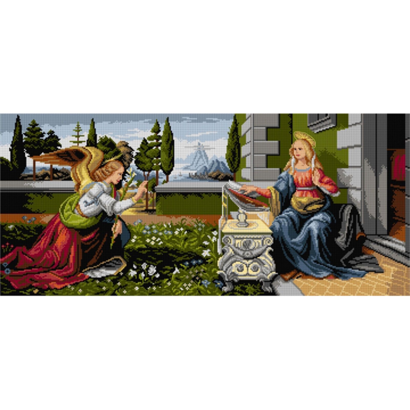 Orchidea 3186T Stramien voorbedrukt Aankondiging 50 x 85 cm - STUK