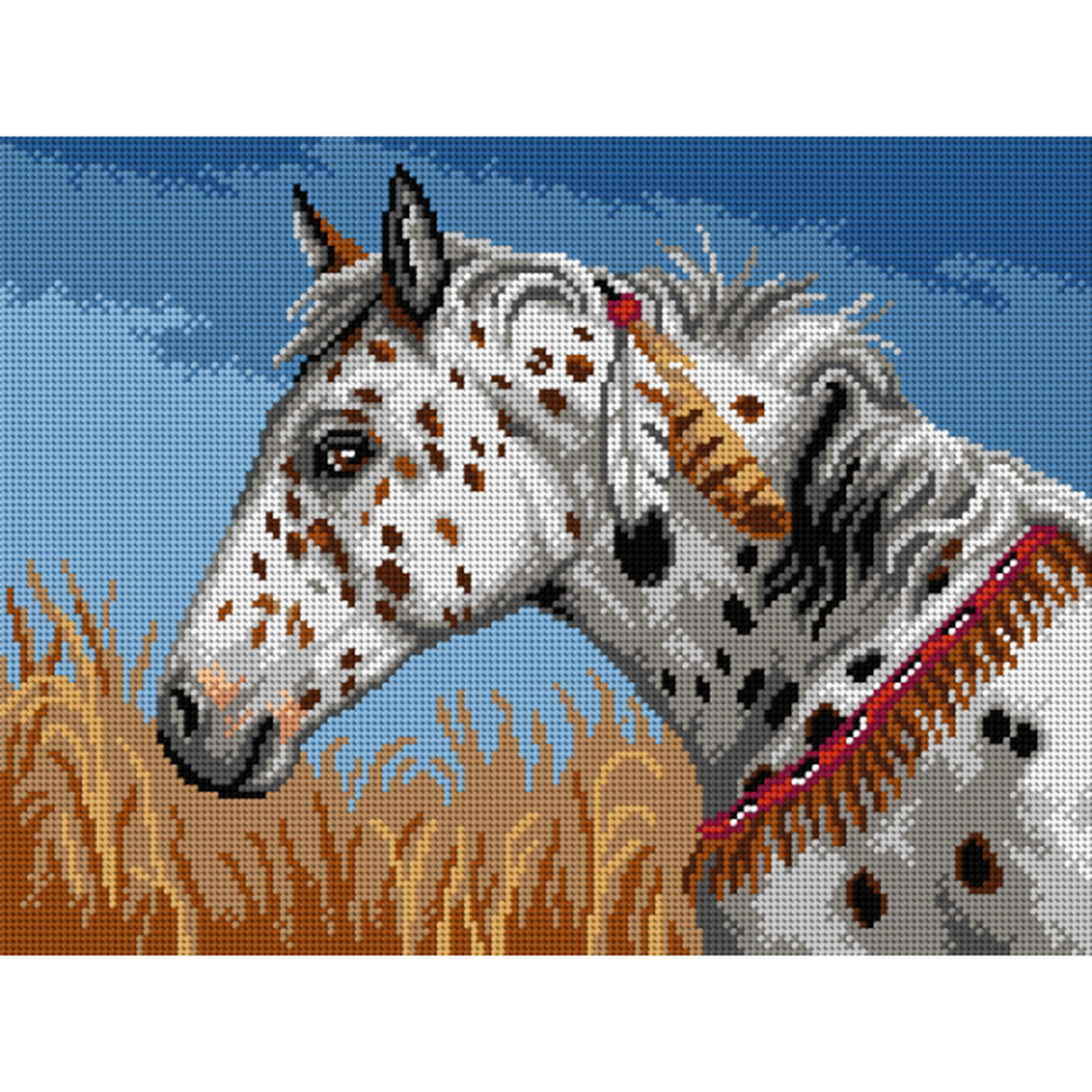 Orchidea 3193J Stramien voorbedrukt Appaloosa paard - STUK