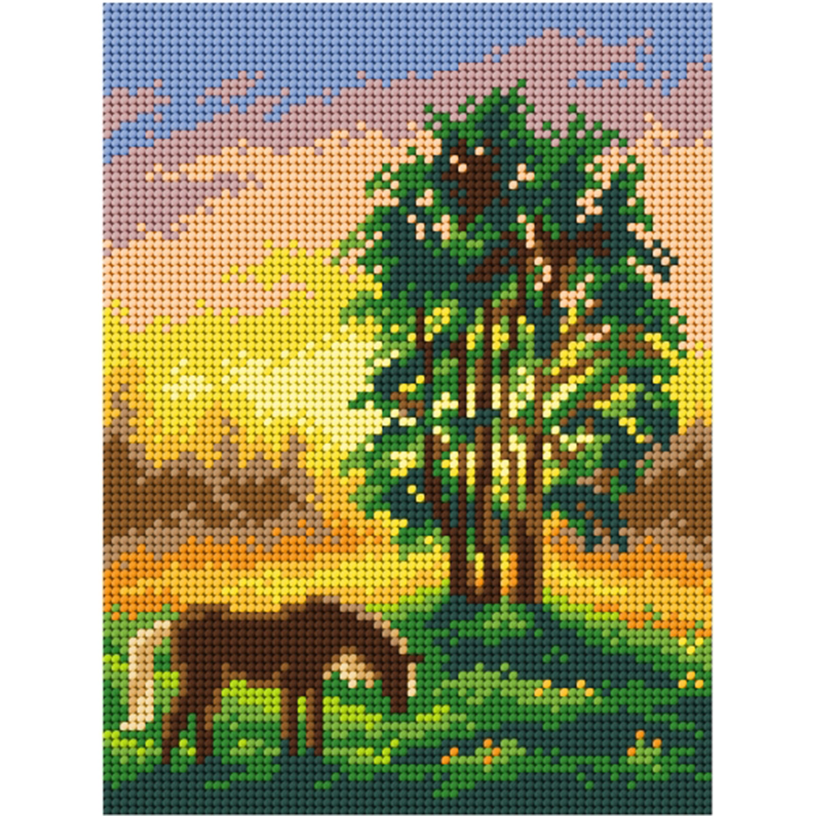 Orchidea 3194F Stramien voorbedrukt Sunrise 18 x 24 cm - STUK