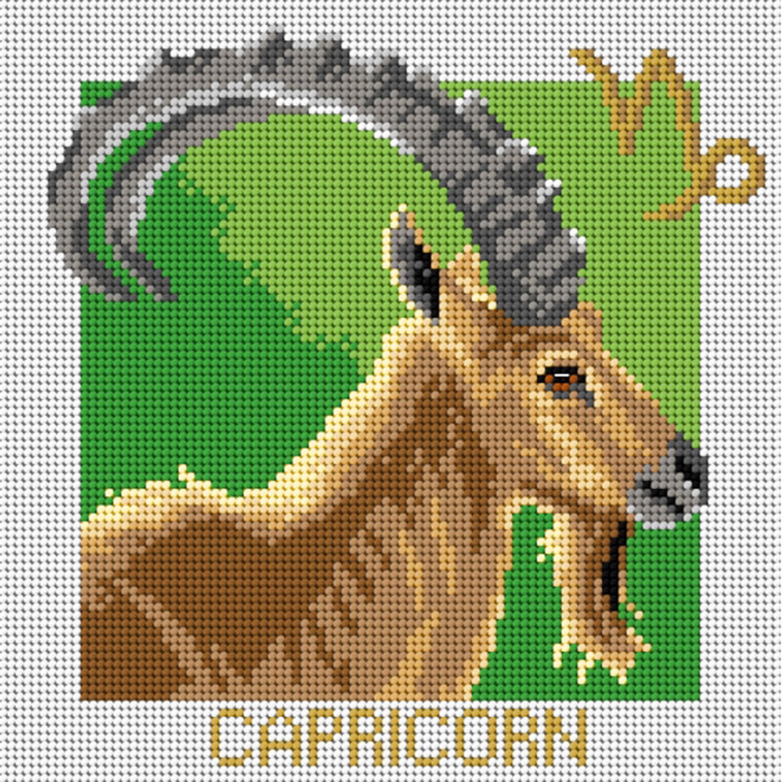 Orchidea 3198H Stramien voorbedrukt Bok 24 x 24 cm - STUK