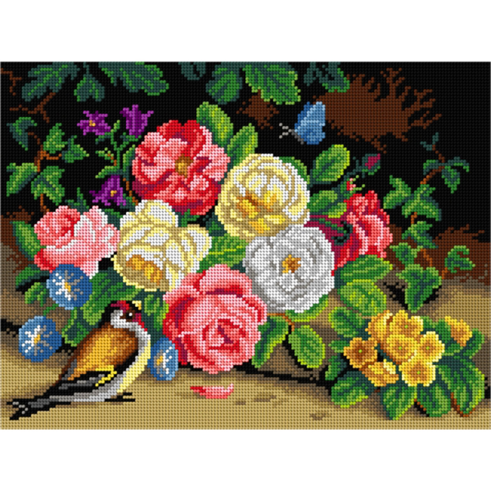 Orchidea 3242J Stramien voorbedrukt Rozen 30 x 40 cm - STUK