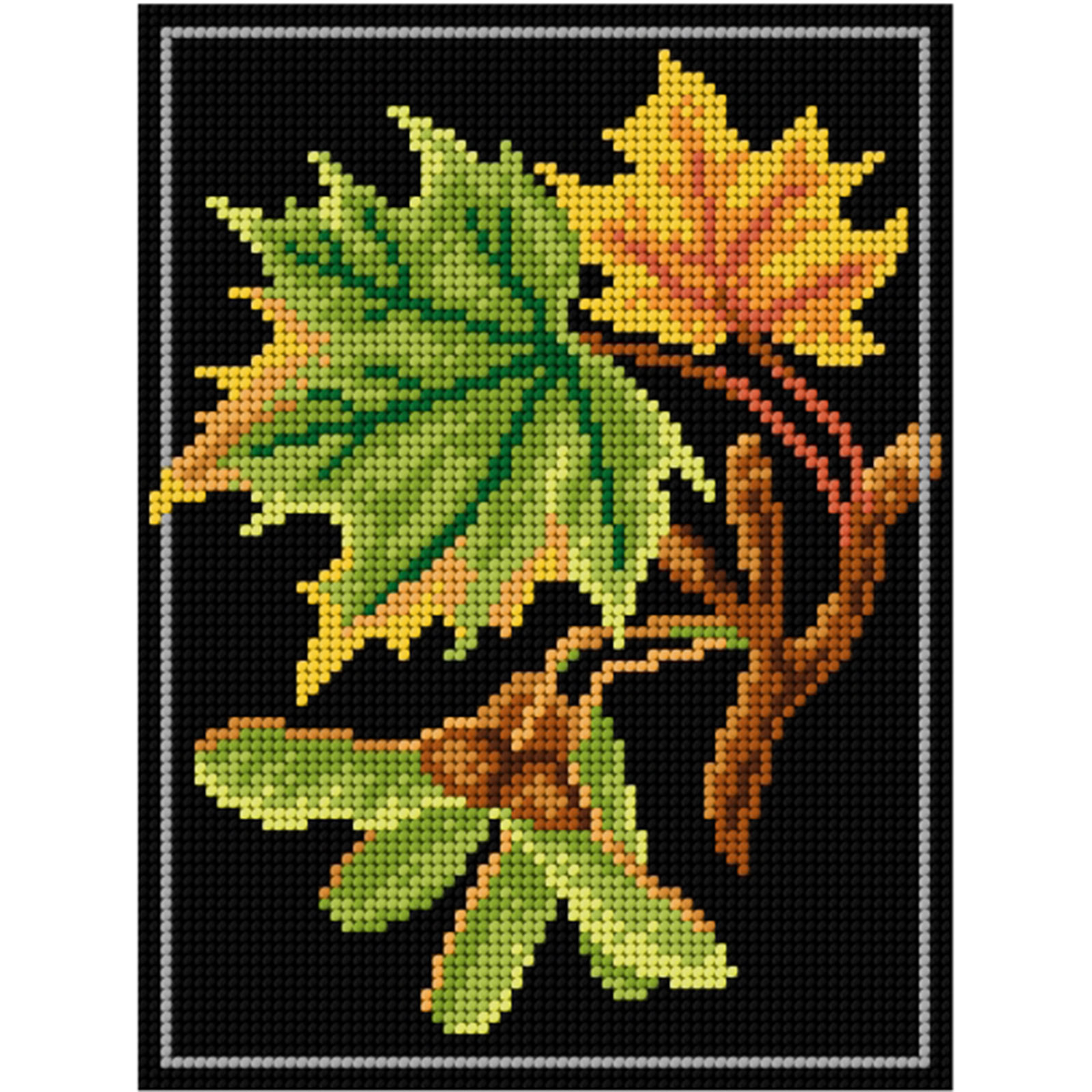 Orchidea 3246F Stramien voorbedrukt Esdoorn 18 x 24 cm - STUK