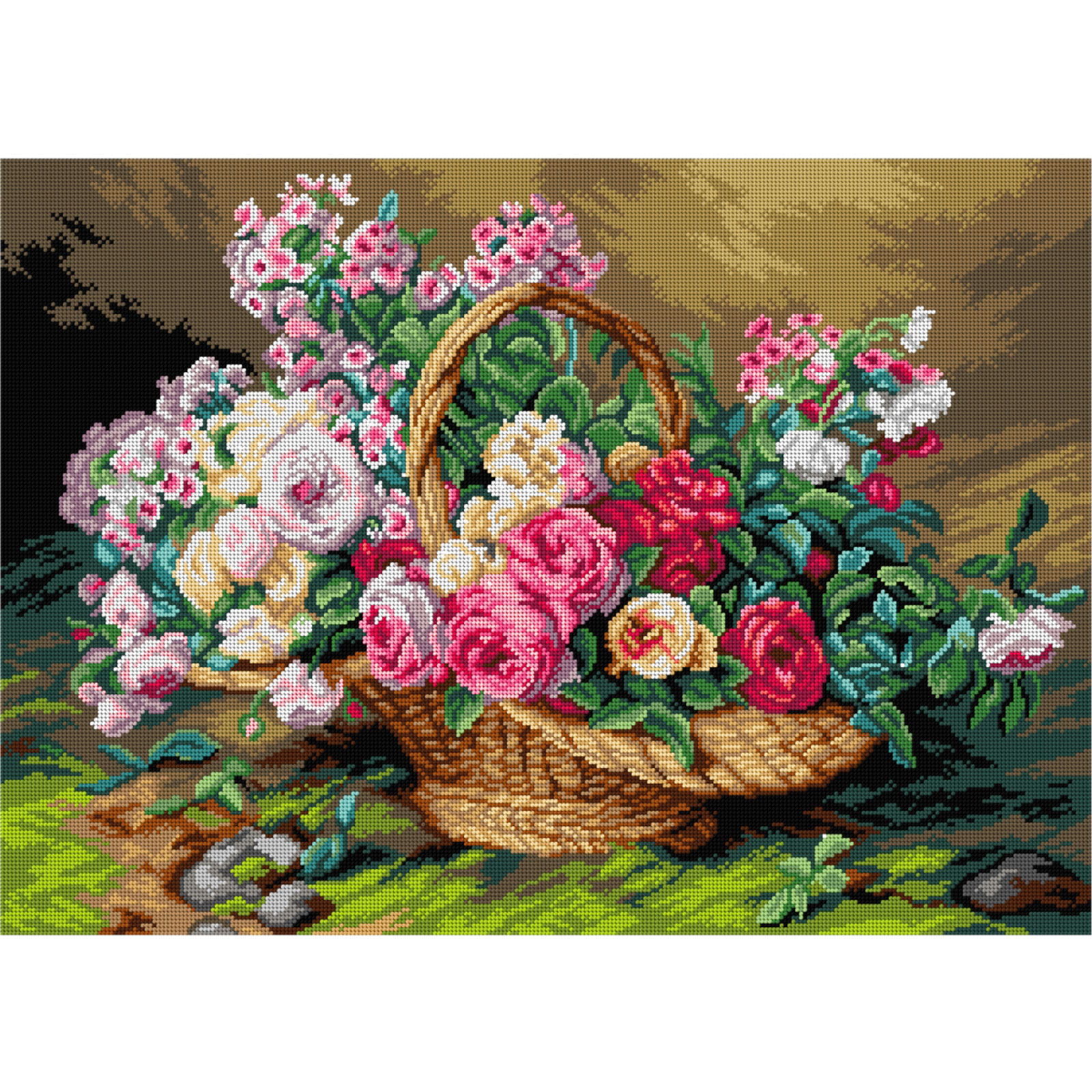 Orchidea 3254R Stramien voorbedrukt Roses - STUK