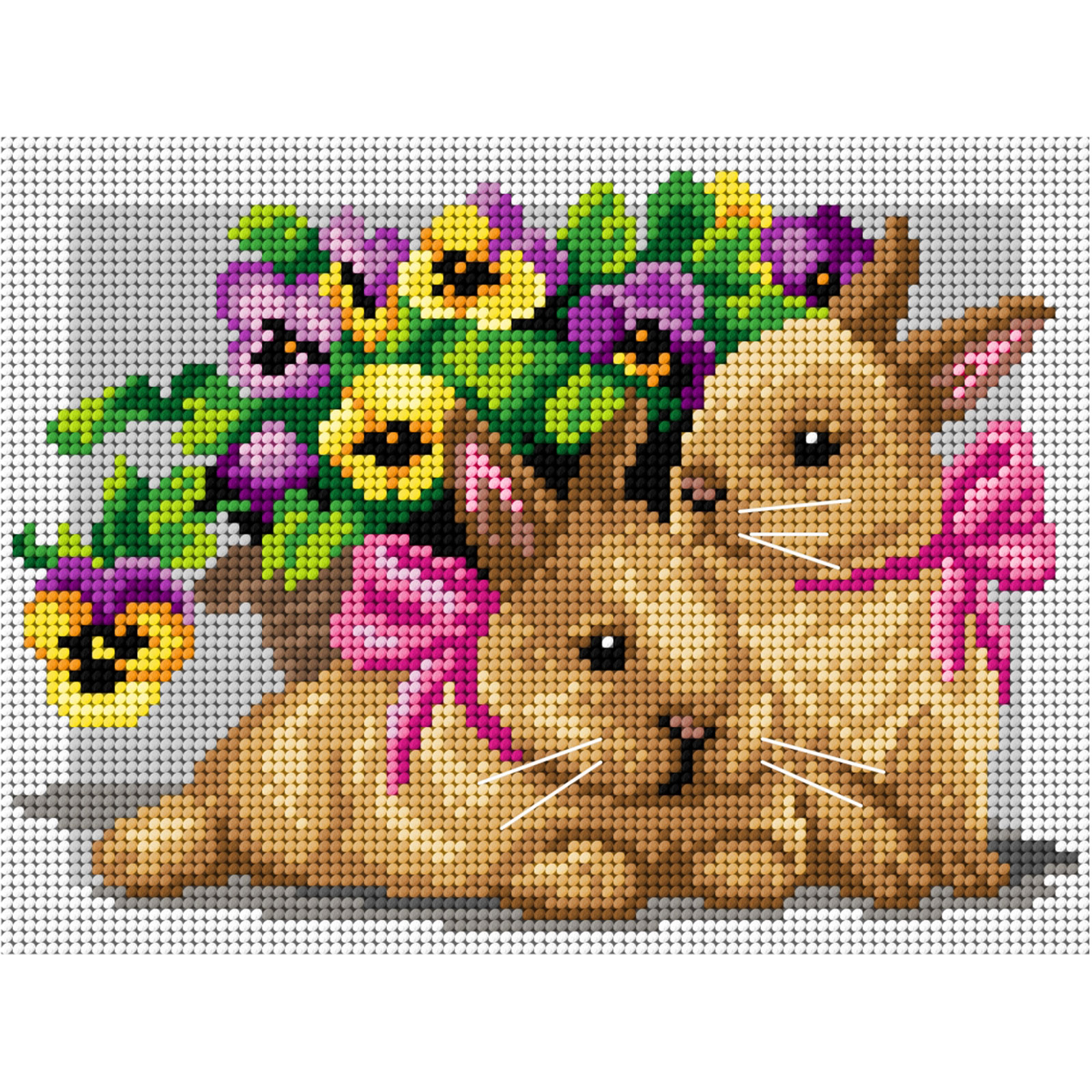 Orchidea 3270F Stramien voorbedrukt Konijn 18 x 24 cm - STUK