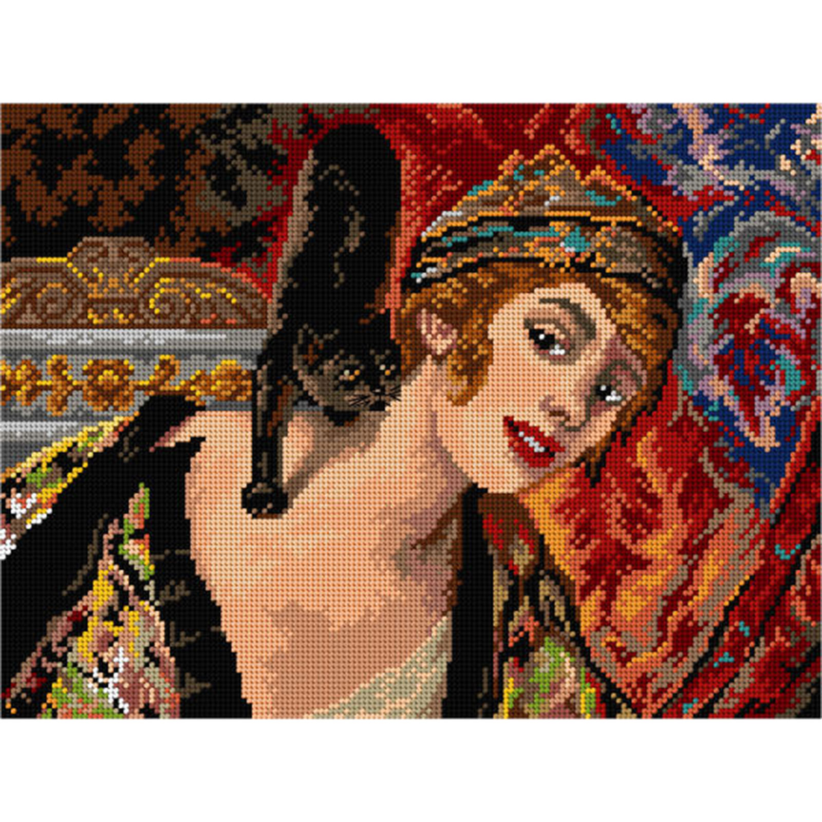 Orchidea 3281J Stramien voorbedrukt Meisje van 30 x 40 cm - STUK