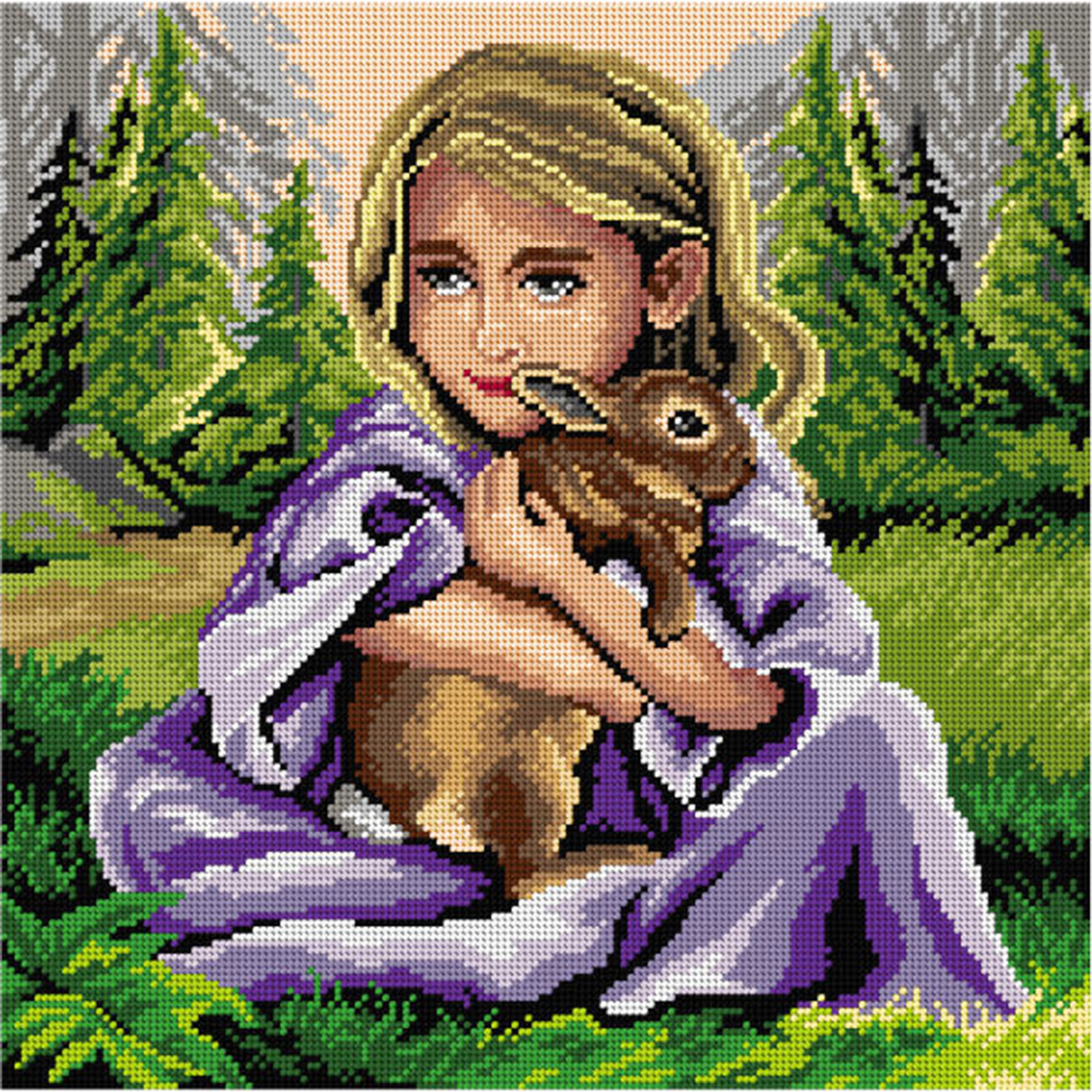 Orchidea 3286L Stramien voorbedrukt vrienden - STUK