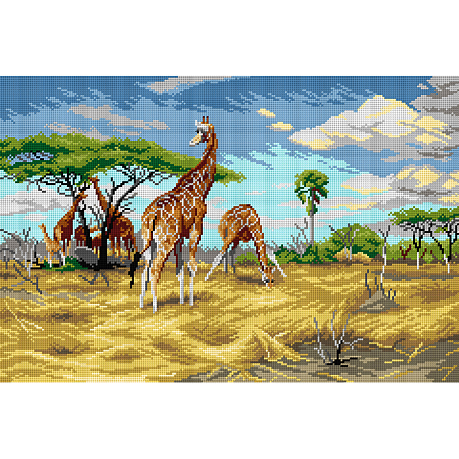 Orchidea 3311Q Voorbedrukt stramien Giraffen 40x60cm - STUK