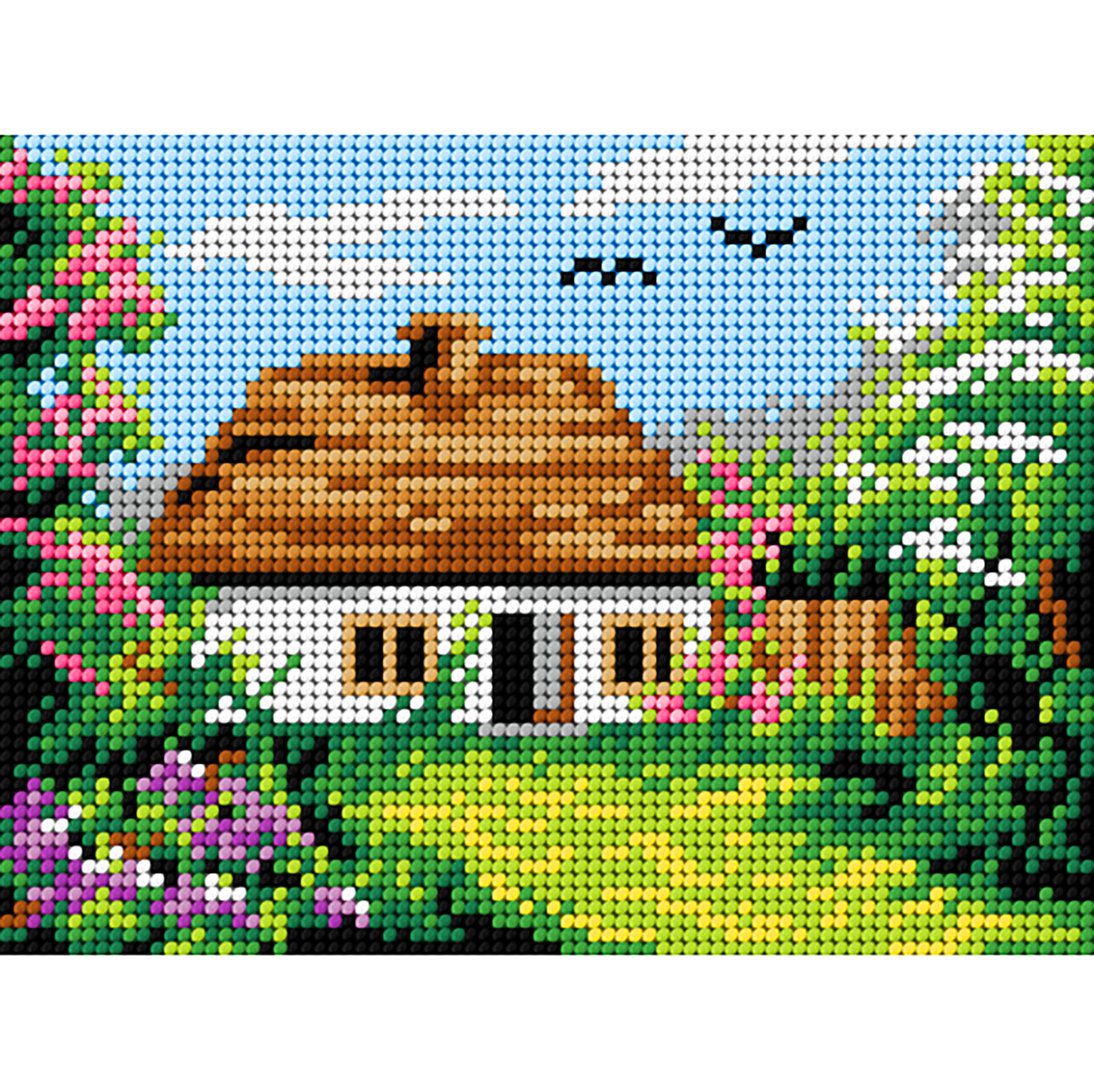 Orchidea 3322E Voorbedrukt stramien Lente 15x20cm - STUK