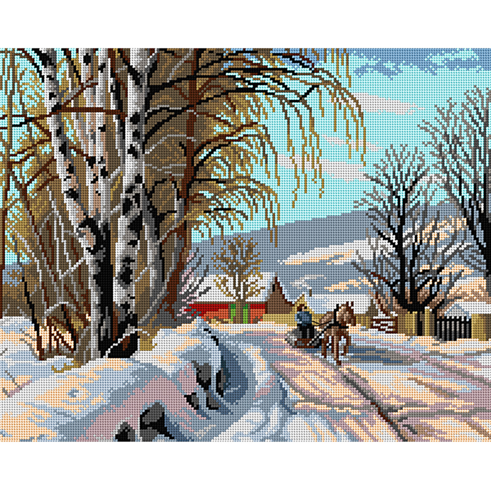 Orchidea 3331M Voorbedrukt stramien Sneeuw 40x50cm - STUK