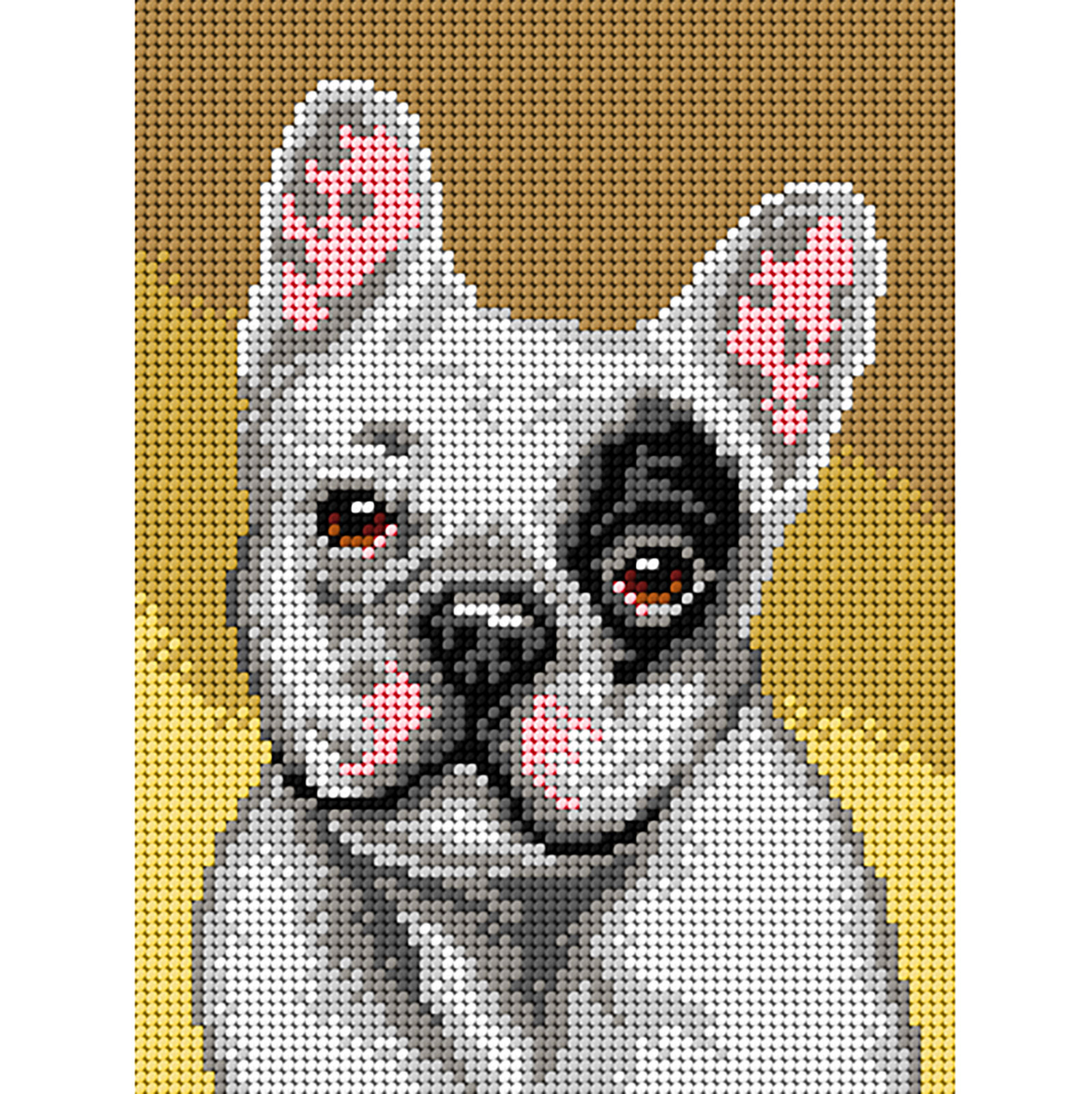 Orchidea 3335F Voorbedrukt stramien Bulldog 18x24cm - STUK